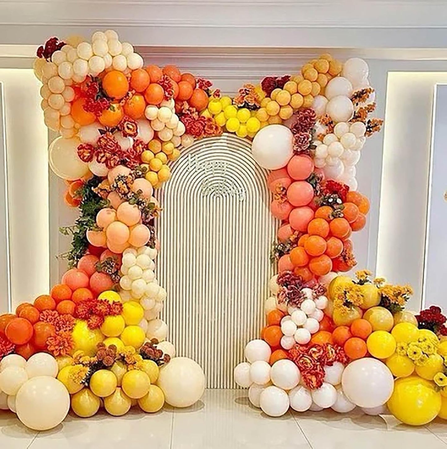 KALOR 12 Inch Orange Balloons, 50 Pcs Latex Helium Balloons for Kid's Birthday Party, Baby Shower, Wedding, Graduate Party Decorations