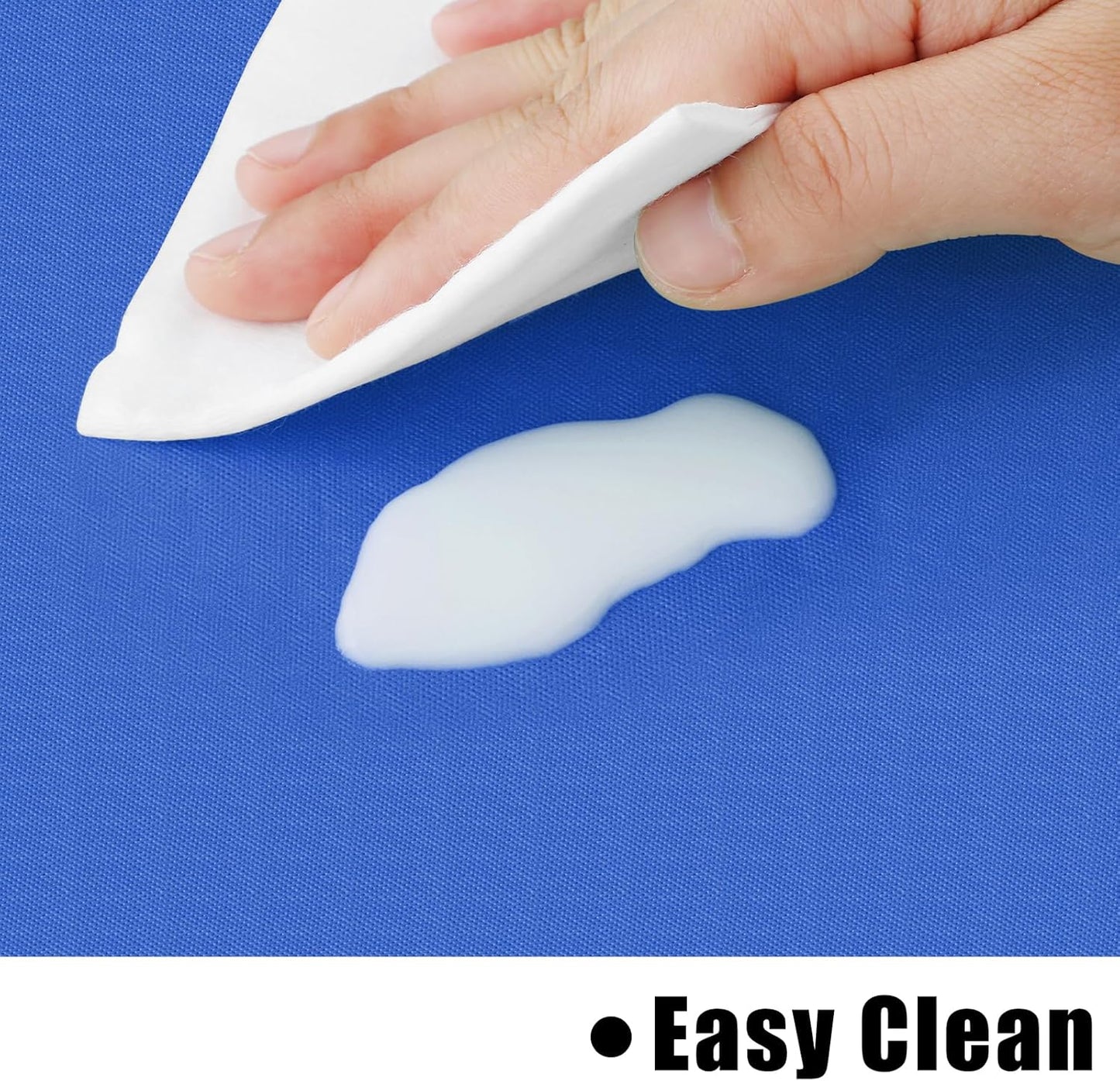 homing Round Vinyl Tablecloth, Waterproof Spillproof Plastic Flannel Backed Table Cloth, Wipe Clean Table Cover for Dining, Buffet Parties and Camping (Blue, 60")