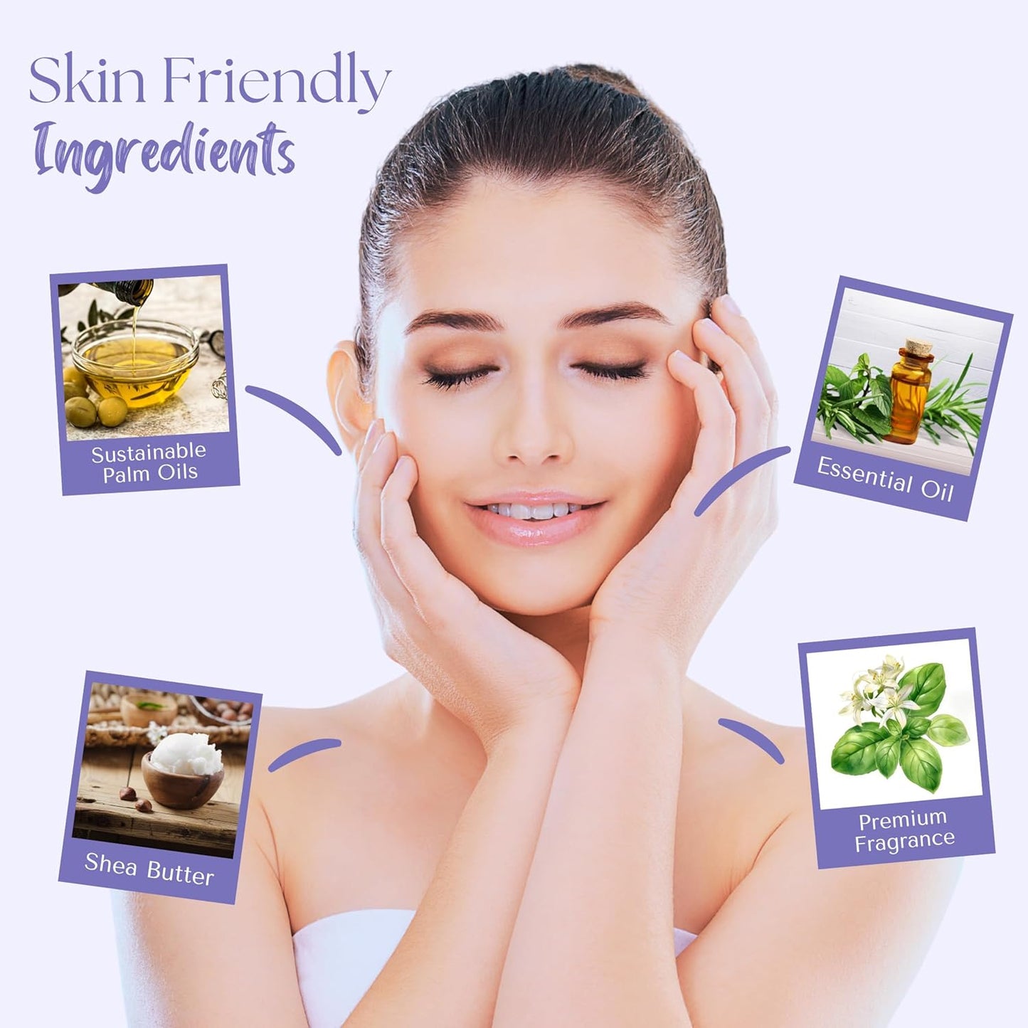 Wavertree & London Basil & Neroli Scented Natural Soap Bars (2 Bars), 7oz Moisturizing French Triple Milled Soap enriched with shea butter - Plant Oil Bath & Body Soap Bars [100% Naturally derived]