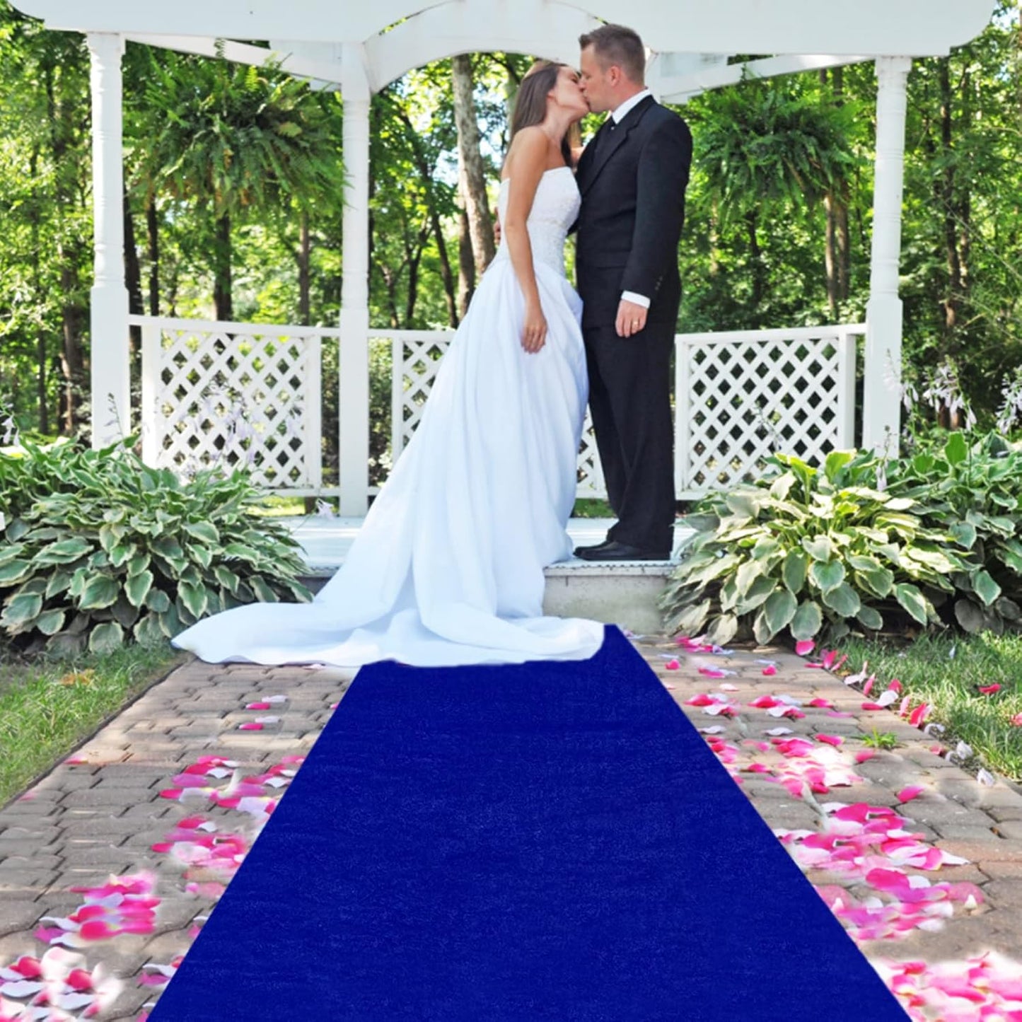 Blue Aisle Runner for Wedding Ceremony 48" x20FT Wedding Aisle Runners Royal Blue Velvet Runners Carpet Runner for Event Party Runner Floor Aisle Birthday Runway for Rug Walkway Prom Decorations