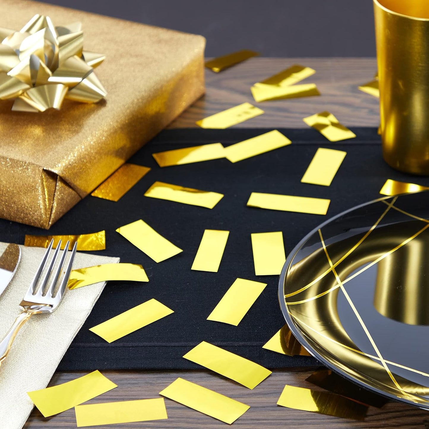 Ultimate Confetti, Rectangular Orange Mylar Shiny Foil Metallic Confetti for Cannon and Launcher use - Gender Reveal Confetti for Wedding, Parties, Mother’s Day and Live Events - 30 lb, 480 oz