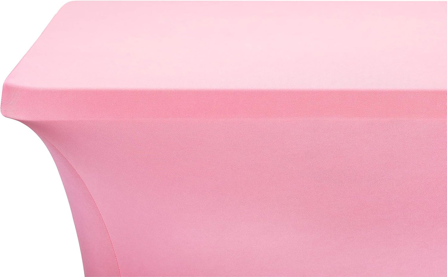 LZY Spandex Fitted Stretch Table Cover for 6 ft or 4ft or 8ft Folding Table, Rectangular Cocktail Tablecloth, Perfect for Party or Banquet