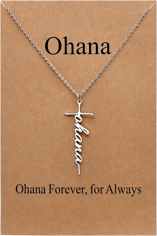 Lcherry Faith Cross Pendant Necklace for Women Religious Christian Jewelry Mother's Day Gifts for Women