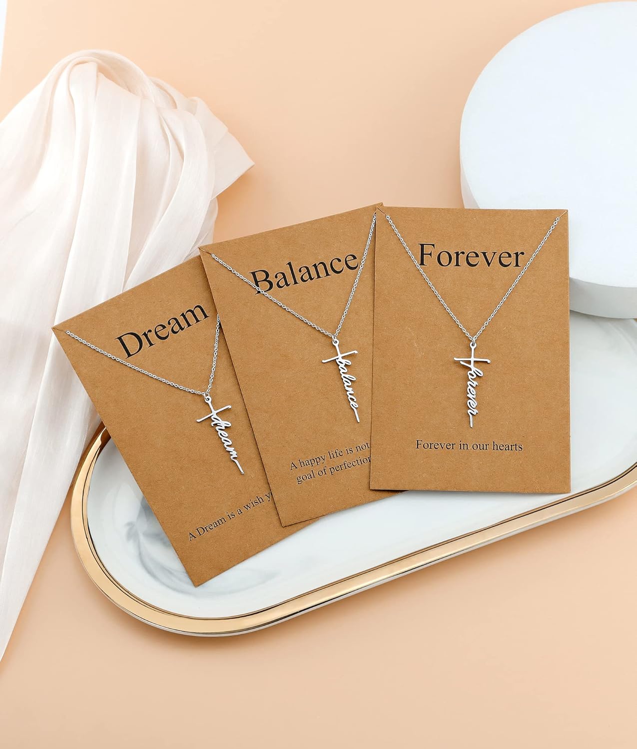 Lcherry Faith Cross Pendant Necklace for Women Religious Christian Jewelry Mother's Day Gifts for Women