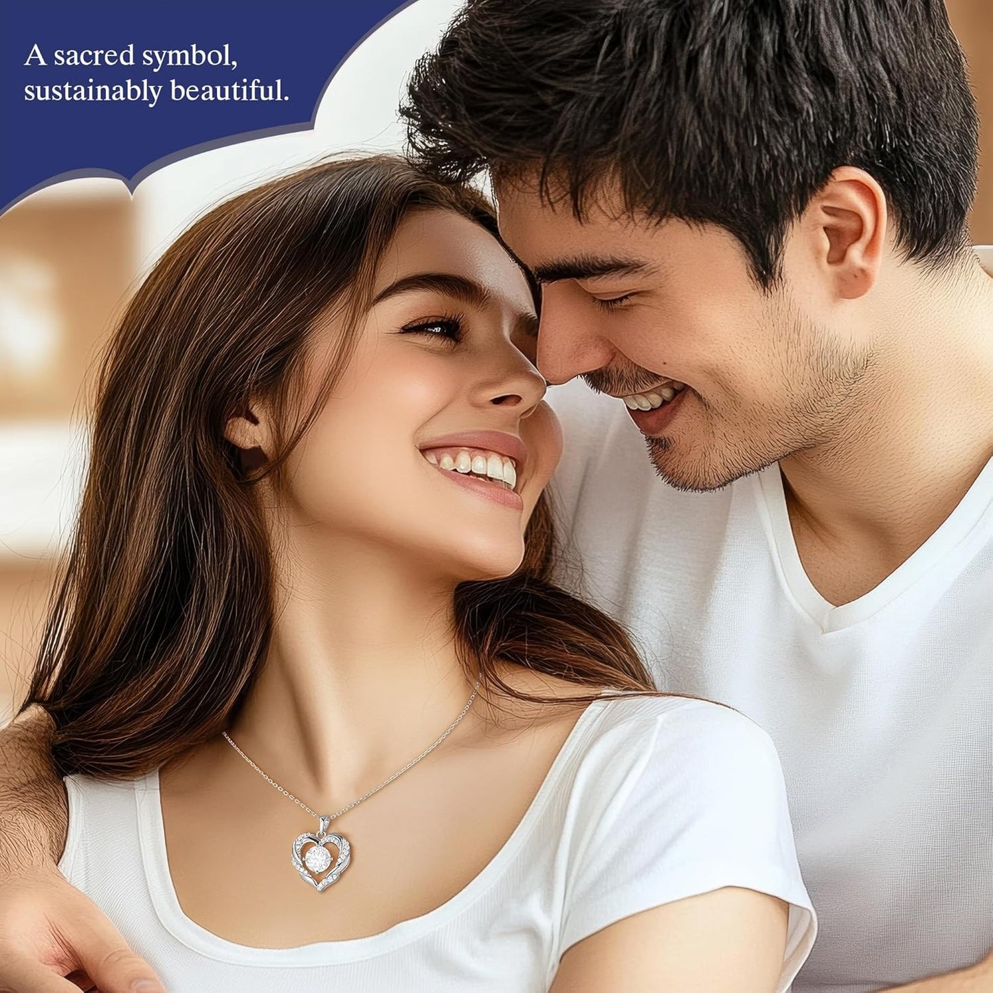 MOOSEA Christmas Gifts for Women Wife, 1-3 Carat D Color VVS1 Clarity Moissanite Heart Pendant Necklaces Anniversary Birthday Gifts for Wife Mom Daughter 925 Sterling Silver Necklace