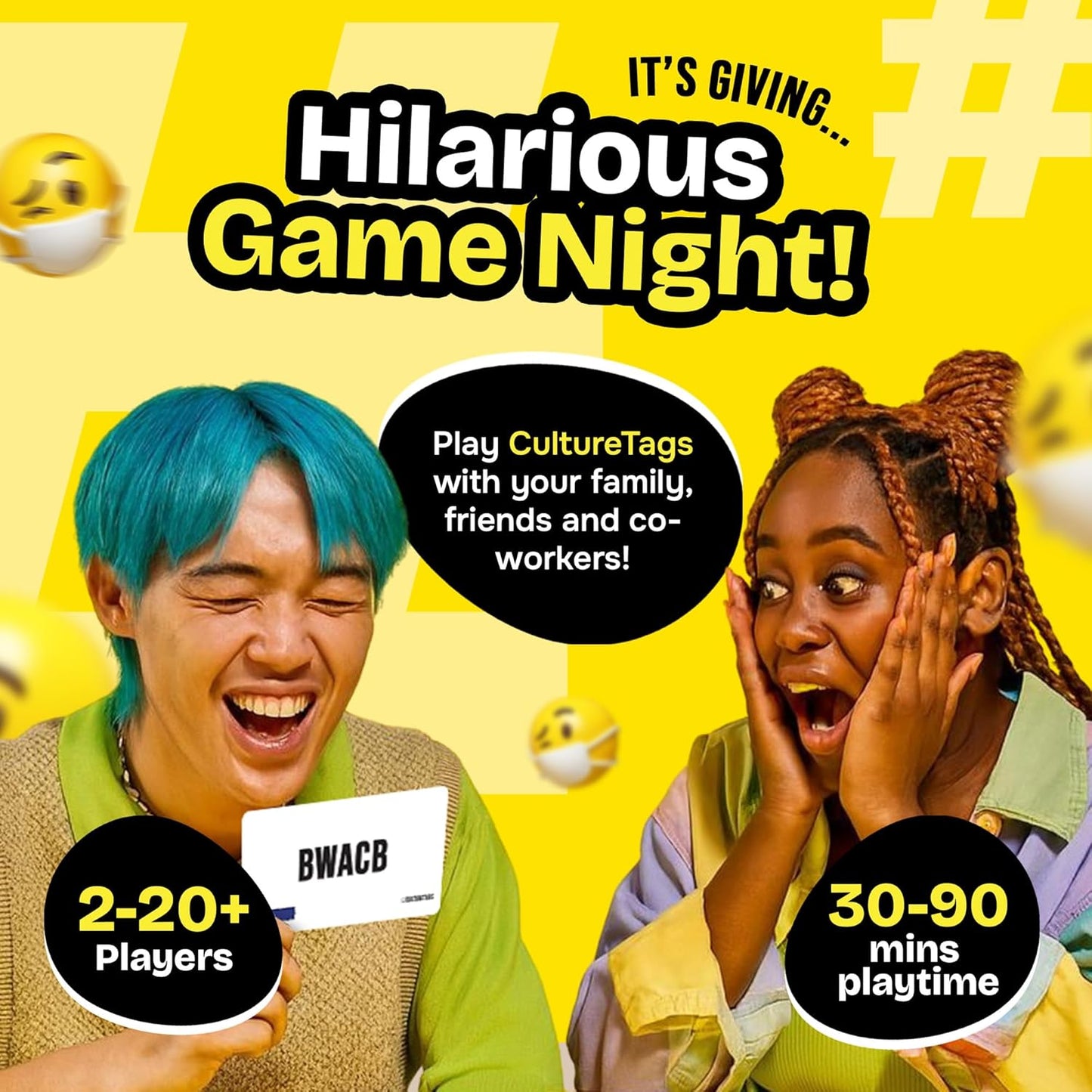 Expansion Pack 2020 Review, Gift for Family Fun & People Who Love Hashtags + Culture, 60 Cards, Extended Play Party Game Set, Ages 13+ Years, CB Games