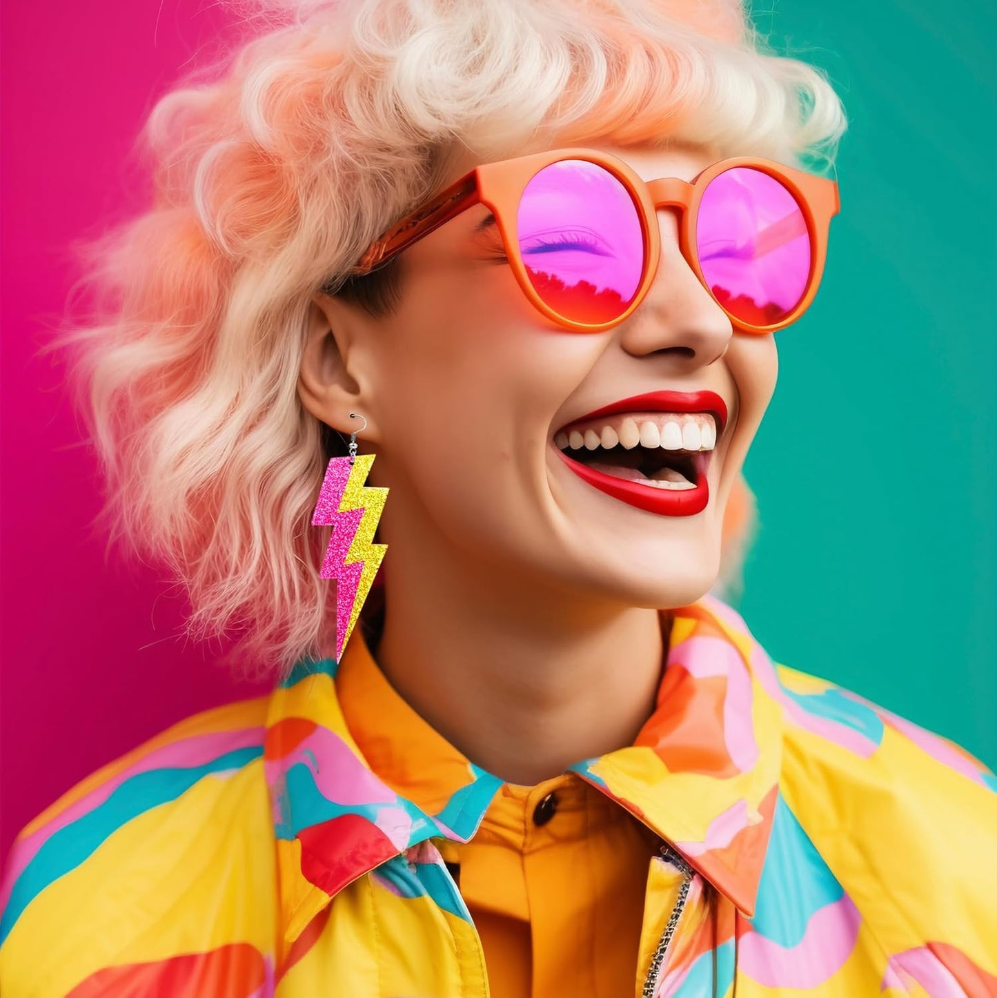 90s 80s Earrings for Women Retro Cassette Tape Earrings Acrylic Radio Tape Drop Dangle Earring for Halloween Cosplay Glow Party Music Festival Costume Accessories