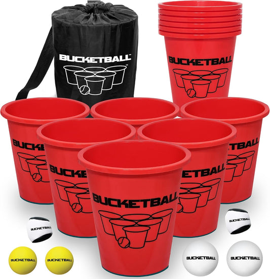 BucketBall | Original, Largest & Most Durable Brand | Supports USA Jobs | Ultimate Outdoor & Tailgate Game | Perfect for Beach, Pool, Lawn, Yard, Camping