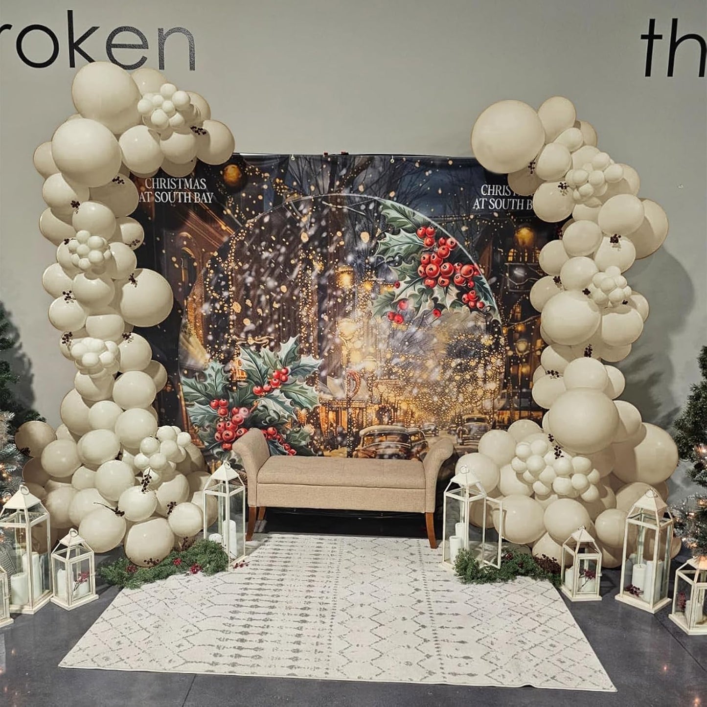 White Sand Balloons, 150 pcs Different Sizes Pack of 18 Inch 12 Inch 10 Inch 5 Inch Boho Sand White Balloons for Balloon Garland Balloon Arch as Birthday Party Wedding Decorations