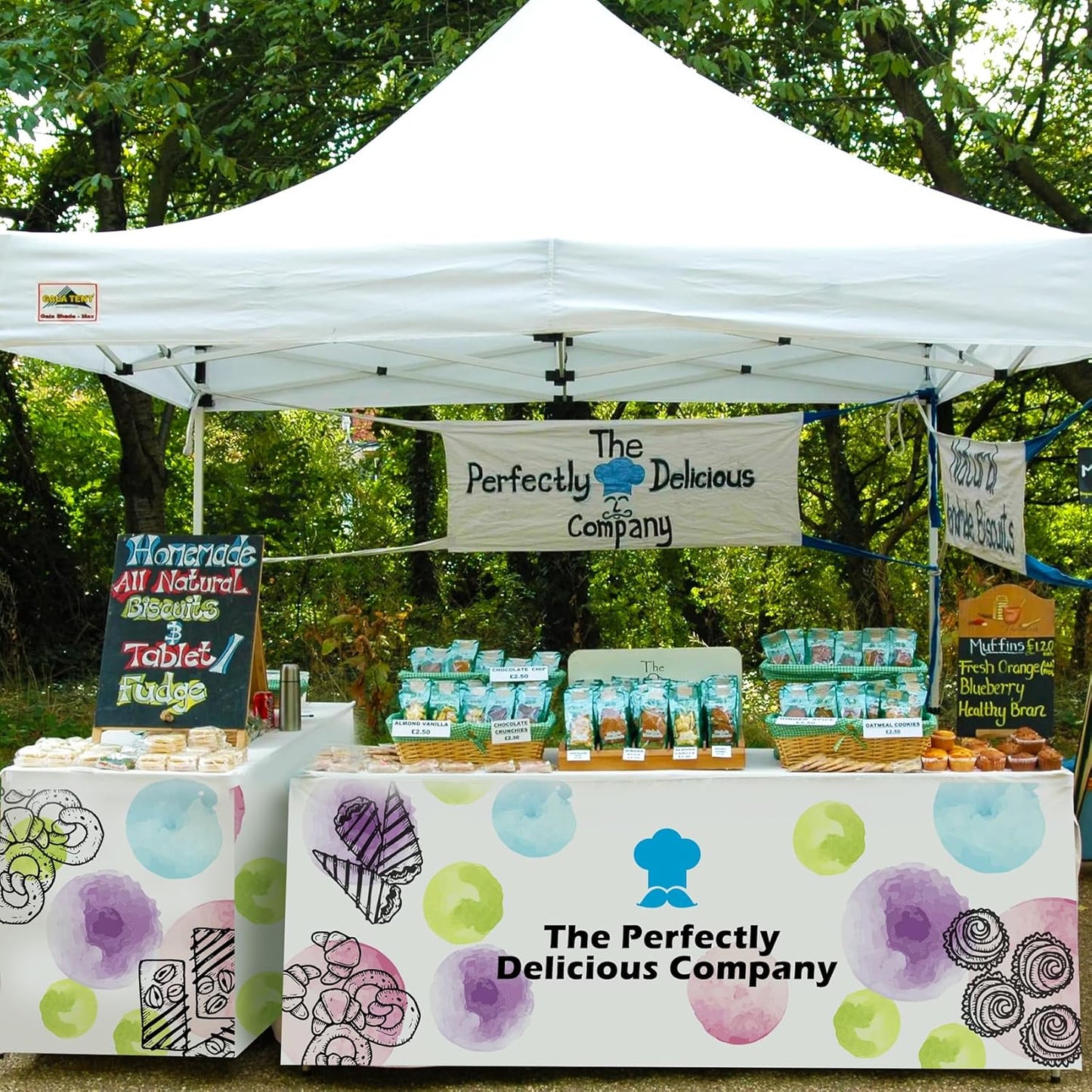 Custom Table Cloth with Business Logo Rectangle 6FT Closed Back Customized Cover Tablecloth with Text Image Photo Sign Personalized TableRunner for Event Tradeshow Vendor