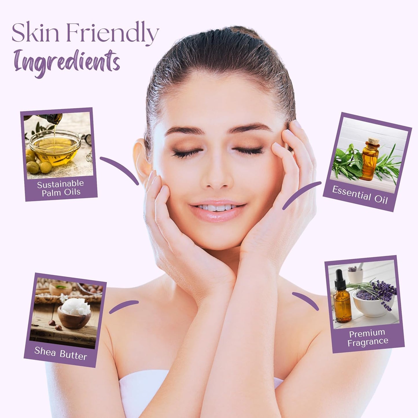 Wavertree & London Lavender Scented Natural Soap Bars (Pack of 2), 7oz Moisturizing French Triple Milled Soap Bars enriched with shea butter - Pure Plant Oil Bath & Body Bar for All Skin Types