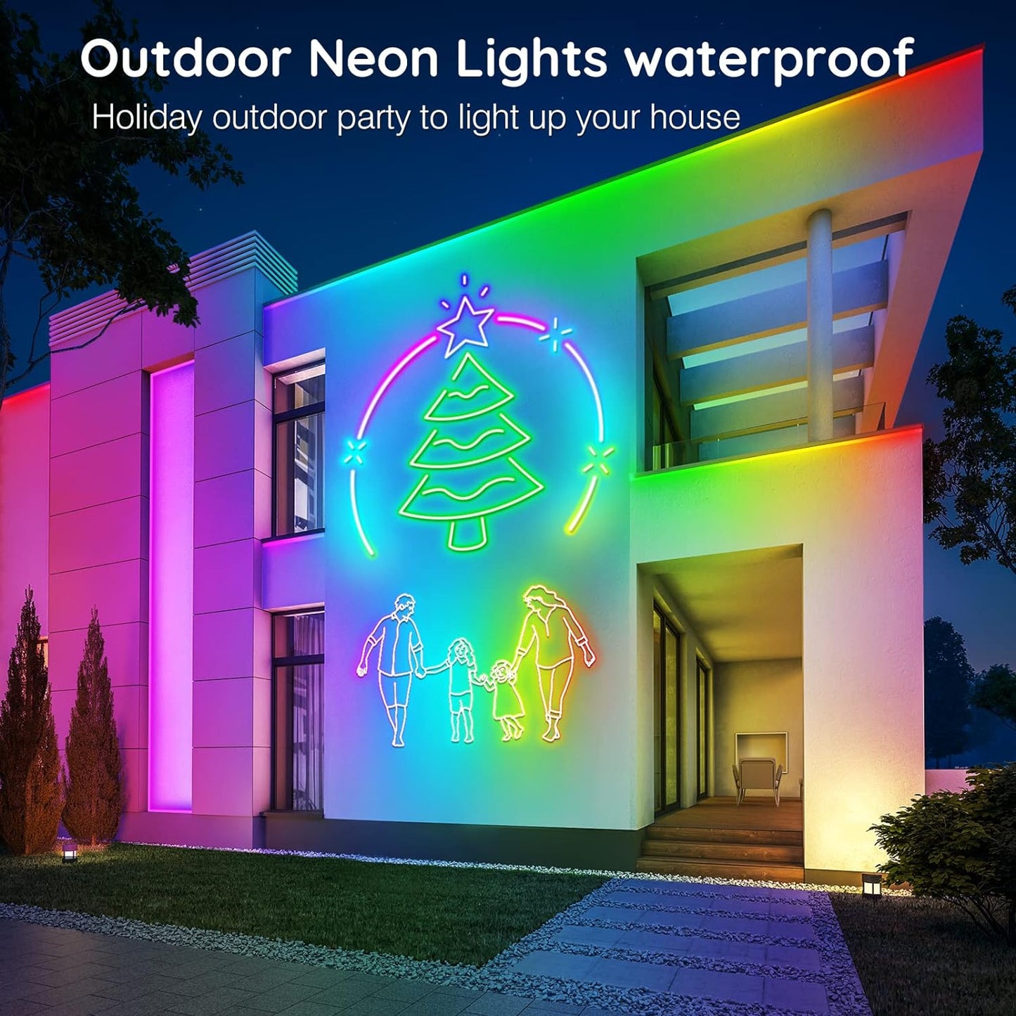 AILBTON 150FT Led Neon Rope Lights Control with App/Remote,Flexible Led Rope Light,Multiple Modes,IP65 Outdoor RGB Lights Waterproof,Music Sync Gaming Led Neon Strip Light for Bedroom Decor