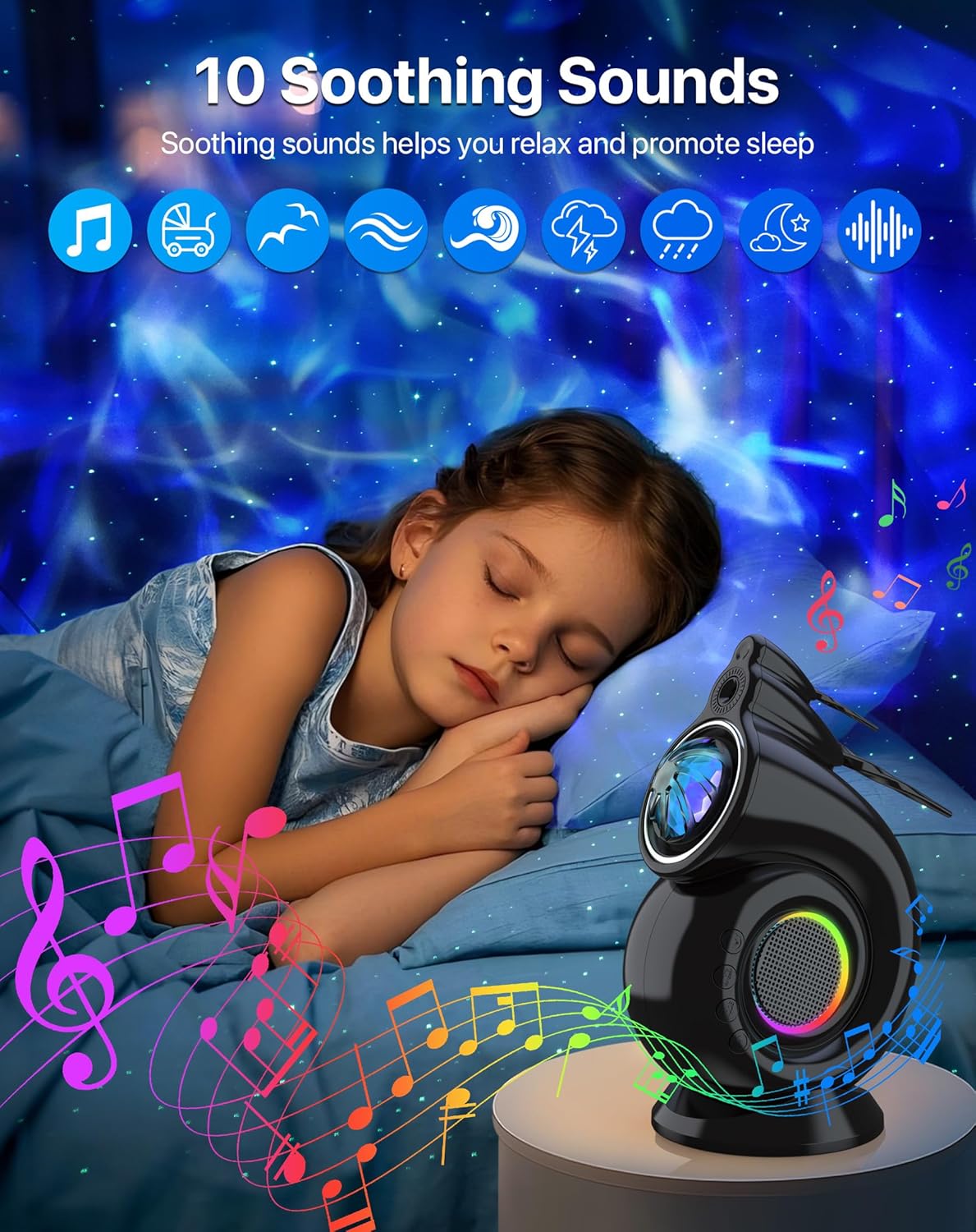 Rossetta Galaxy Projector, Star Projector LED Lights for Bedroom, Night Light for Kids Room with Timer and Remote, Room Decor Aesthetic, Home Decor, Gifts for Adults, Teens, Christmas, Birthday