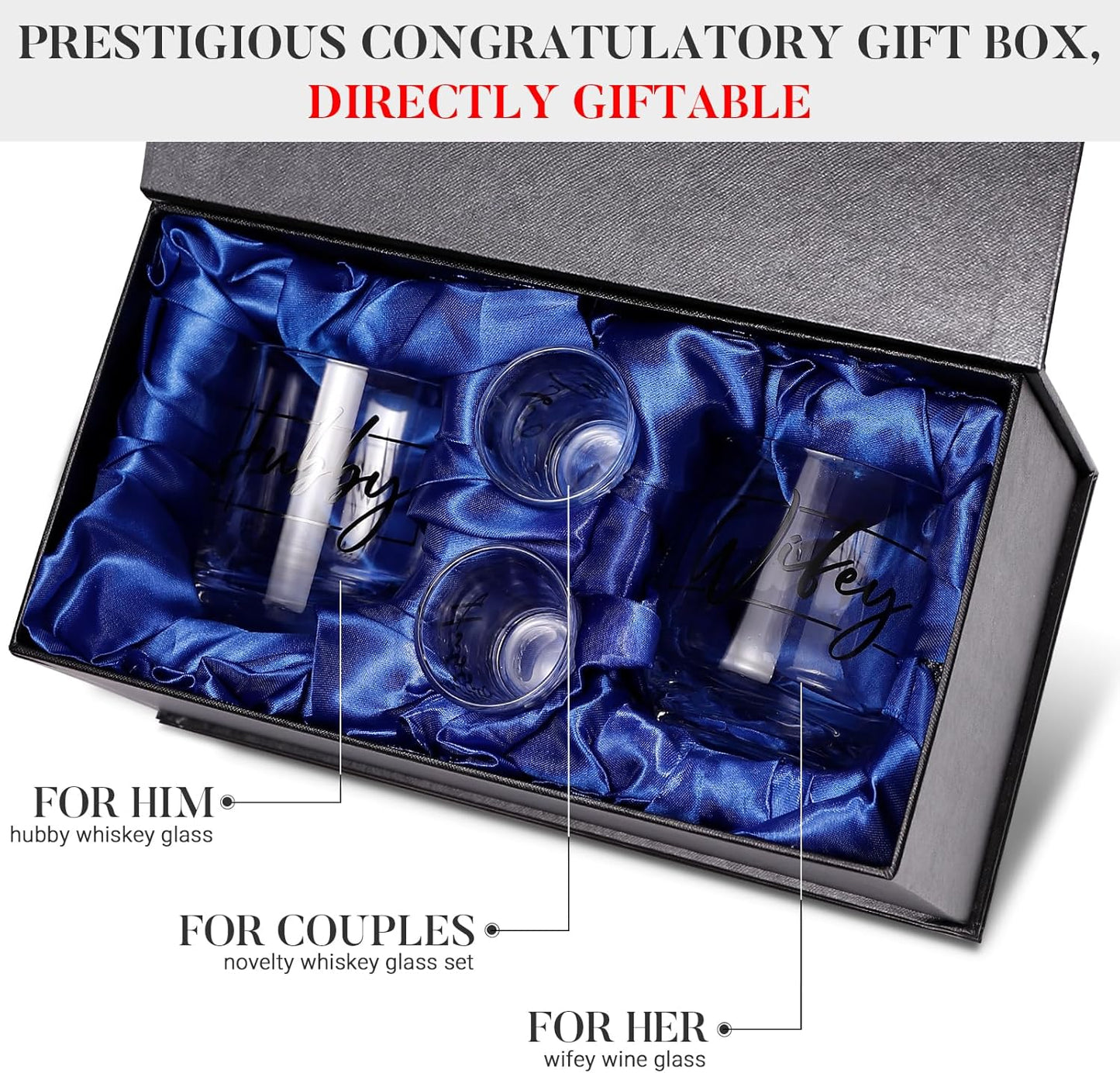 Wedding Gifts for Couples 2025 - Unique Engagement Wedding Gifts for Newlywed Couples Mr and Mrs Him and Her【Memory Box Set】 Cool Couple Wishes for Couples Wife Husband