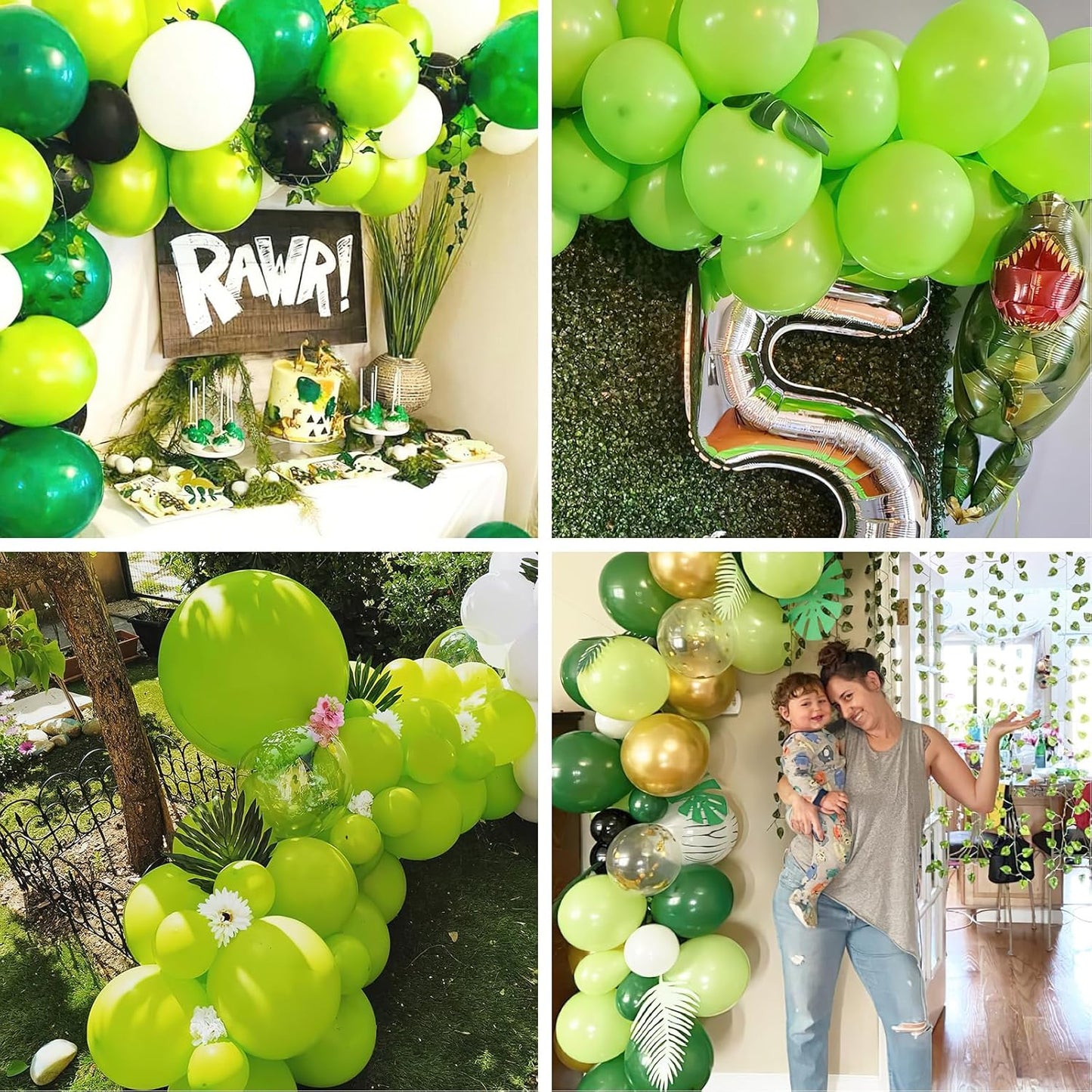 PartyWoo Lime Green Balloons 50 pcs 12 Inch Neon Latex Helium Balloons for Graduation Halloween Safari Dinosaur Summer Weddings Baby Showers Birthday Party Decorations Green-Y6