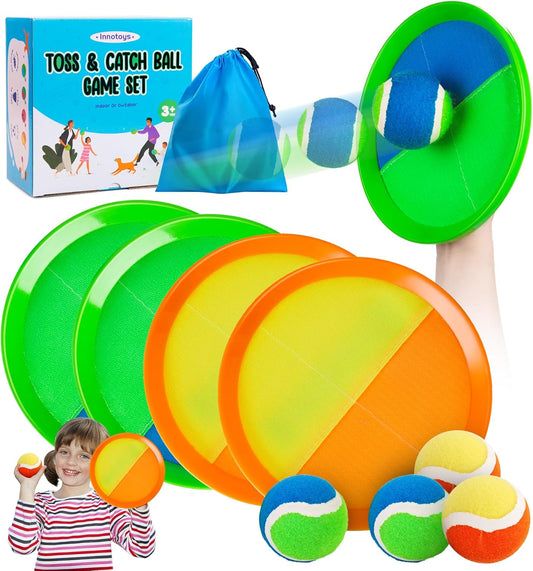 Toss and Catch Ball Game - Ideal Outdoor Beach, Pool & Yard Toy for Toddlers and Kids Ages 4, 5, 6, 7, 8+, Perfect for Boys Girls - Great Birthday Gift & Easter Basket Stuffer