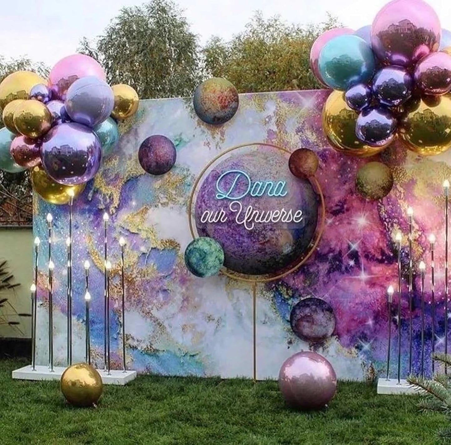 KALOR 12 Inch Metallic PInk Balloons, 50 Pcs Latex Helium Metallic Balloons for Kid's Birthday Party, Baby Shower, Wedding, Graduate Party Decorations