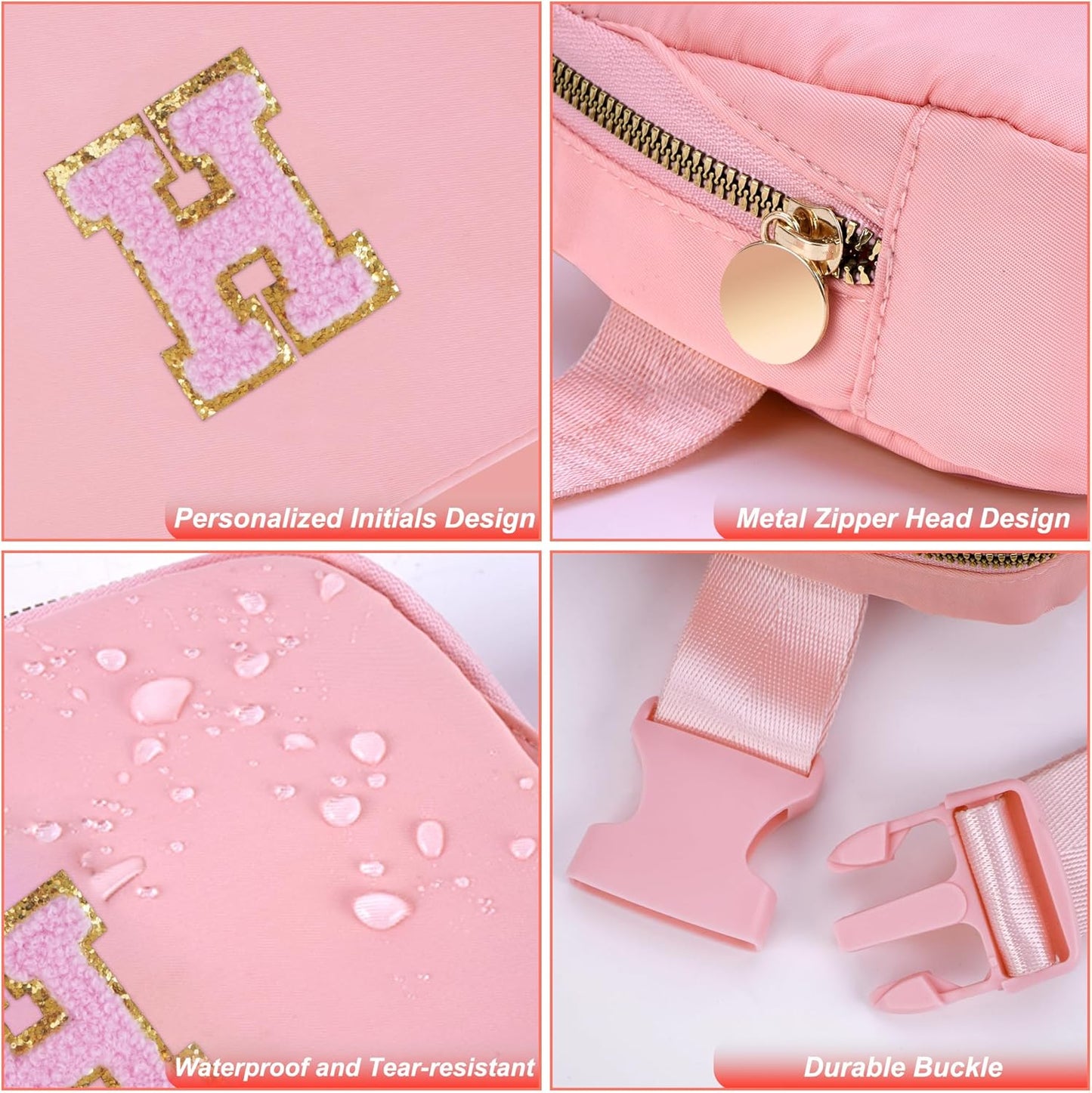 Bridal Shower Gifts,Cool Bridal Wedding Shower Gifts,Bride Gifts Wedding Gift Bag,Bridesmaid Proposal Gifts,Belt Bag Waist Packs Fanny Pack Crossbody Bags for Women Girls | Peach,H