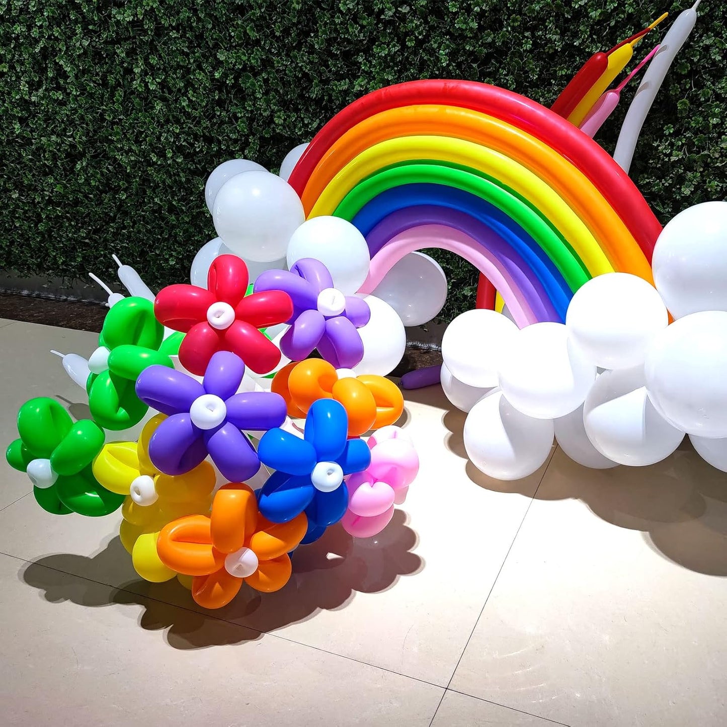 260 Long Balloons 100 Pack Red Twisting Animal Balloons Thickening Latex Modeling Long Magic Balloons for Animal Model Weddings Birthdays Festival Party Decorations