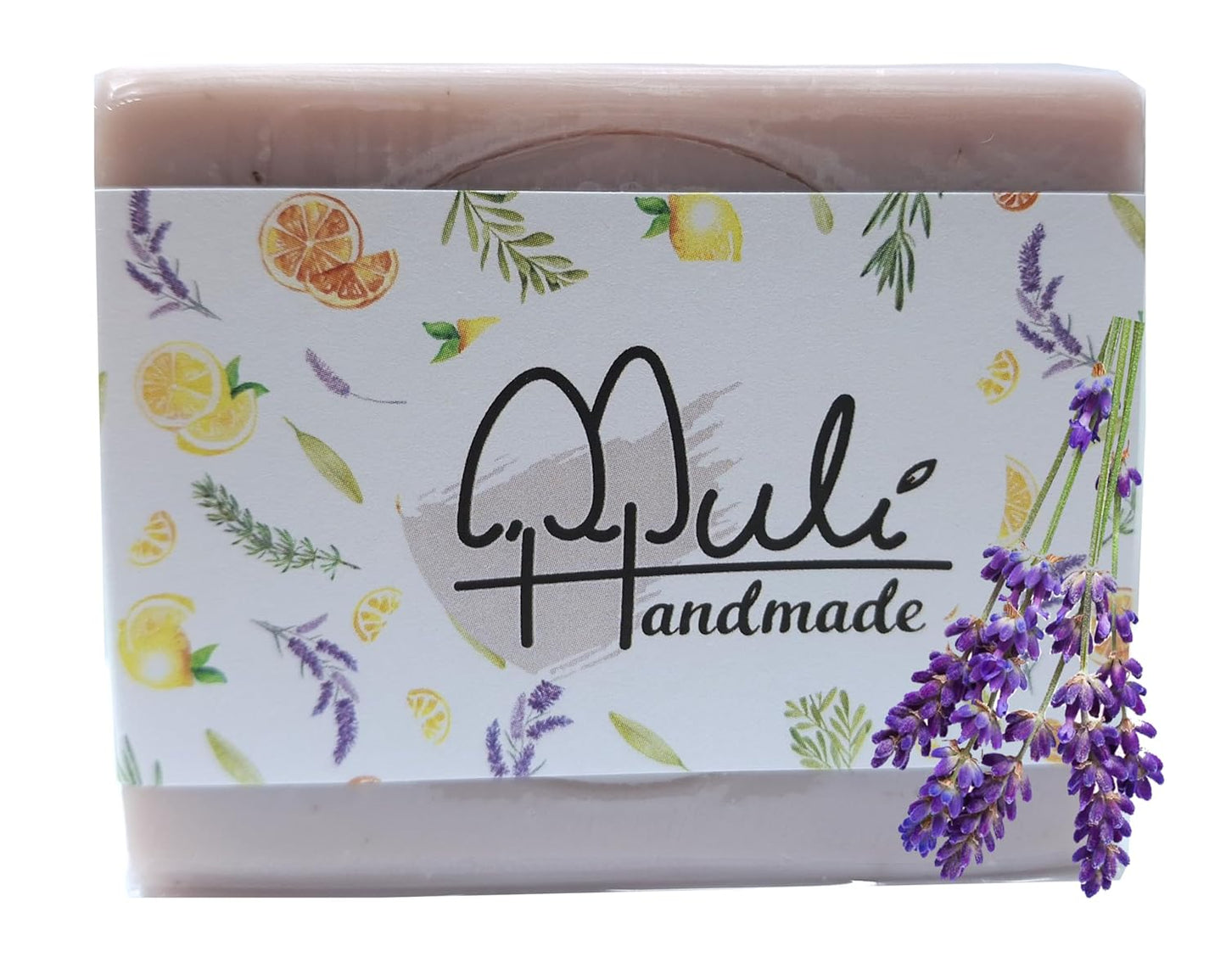 Natural Handemade Bar Soap for Men and Women with Essential oils, Scented Bar Soaps for Bath, Fragrance Regular Use Gift Set (Pack of 1) Lavender