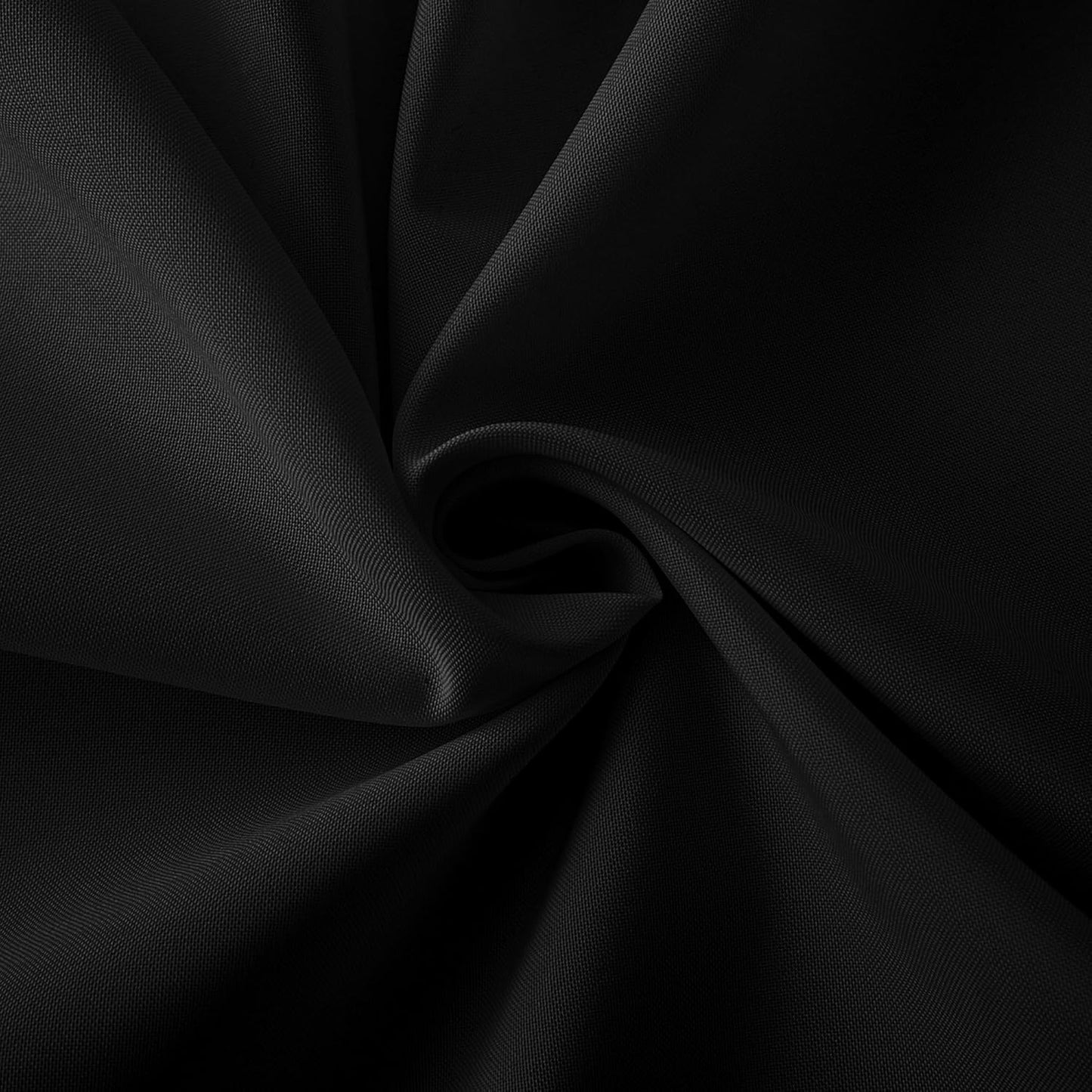 HolidayIdeas 2 Pack Square Fitted Table Covers - 34 x 34 Inch - Fabric Table Clothes Versatile Tablevloths for Parties, Holiday Dinner, Trade Show, Vendor Stand (Black)