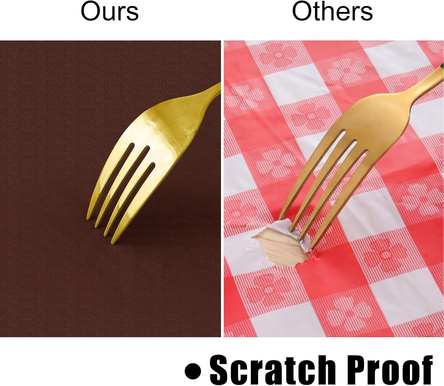 homing Rectangle Vinyl Tablecloth, Waterproof Spillproof Plastic Flannel Backed Table Cloth, Wipe Clean Table Cover for Dining, Buffet Parties and Camping (Coffee, 54" x 120")