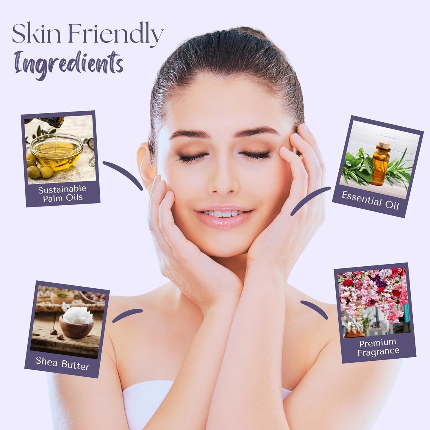 Wavertree & London Flower Market Scented Natural Soap (2 Bars), 7oz Moisturizing French Triple Milled Soap Bars enriched with shea butter - Pure Plant Based Bath & Body Bars for All Skin Types