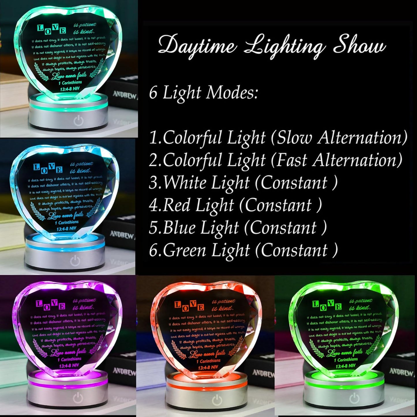 Qianwei Wedding Gifts for Couples Unique 2025 - Happy Anniversary Marriage Gift Crystal Keepsake - Engagement Gifts Bridal Shower Gifts for Bride and Groom Engagement Newlywed Mr and Mrs Gifts