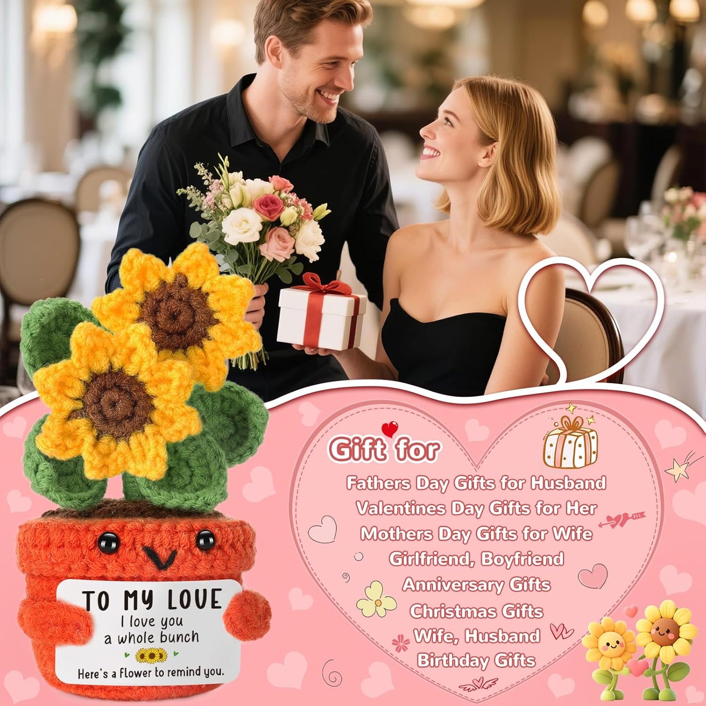 Anniversary I Love You Gifts for Women Men Her Him Christmas Boyfriend Girlfriend Wife Husband GF Couples Year Anniversary Wedding Birthday Gift, To My Love Valentines Fathers Day Romatic Gift