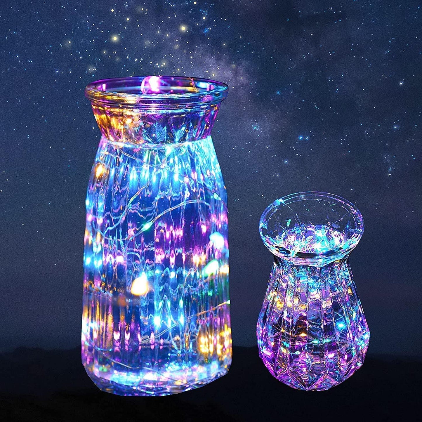 LED Fairy Lights Battery -9 Pack 2M/20 LEDs Mini Fairy Lights with Battery,LED Lighting Battery Operated Decoration for Bottle,Christmas Tree Wedding Balcony Party Decoration