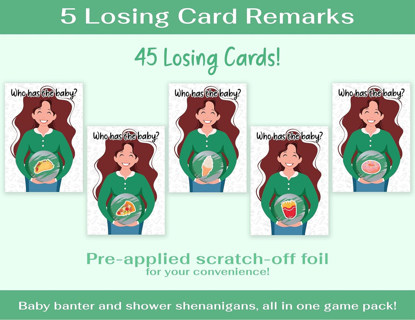 Party Hearty Baby Shower Games for Girl and Boy, 40 Emoji Scratch Off Lottery Tickets, Baby Games Ideas, Scratch Off Game