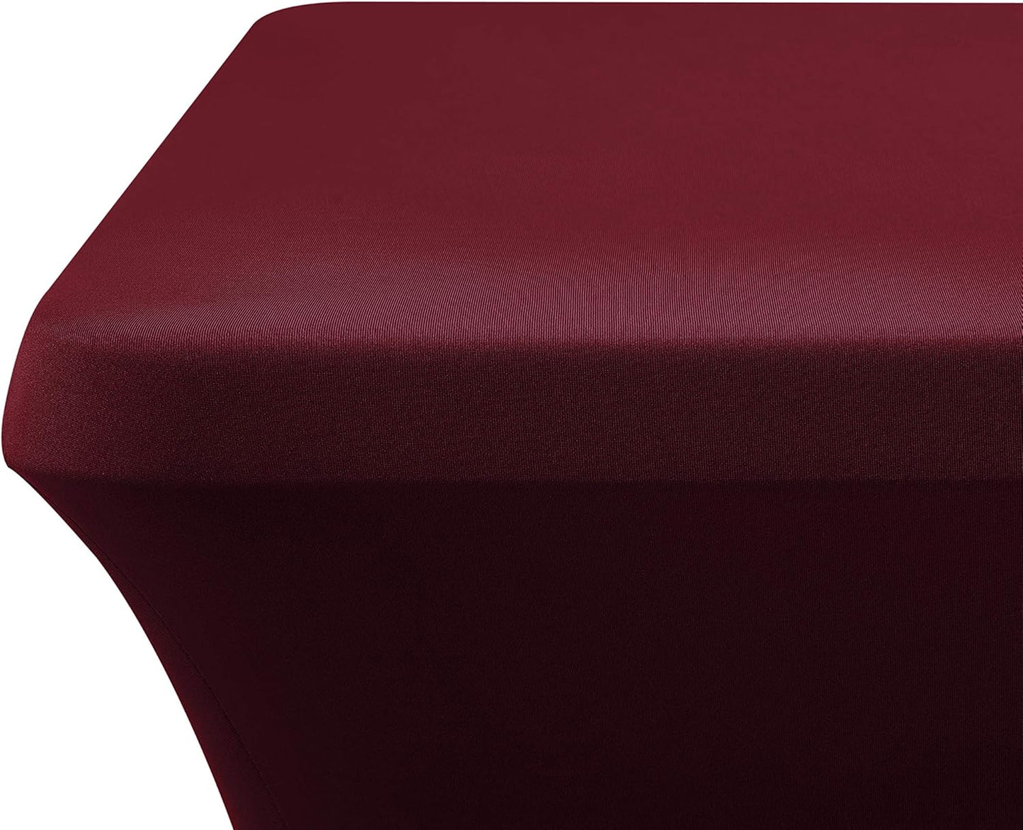 LZY Spandex Fitted Stretch Table Cover for 6 ft or 4ft or 8ft Folding Table, Rectangular Cocktail Tablecloth, Perfect for Party or Banquet