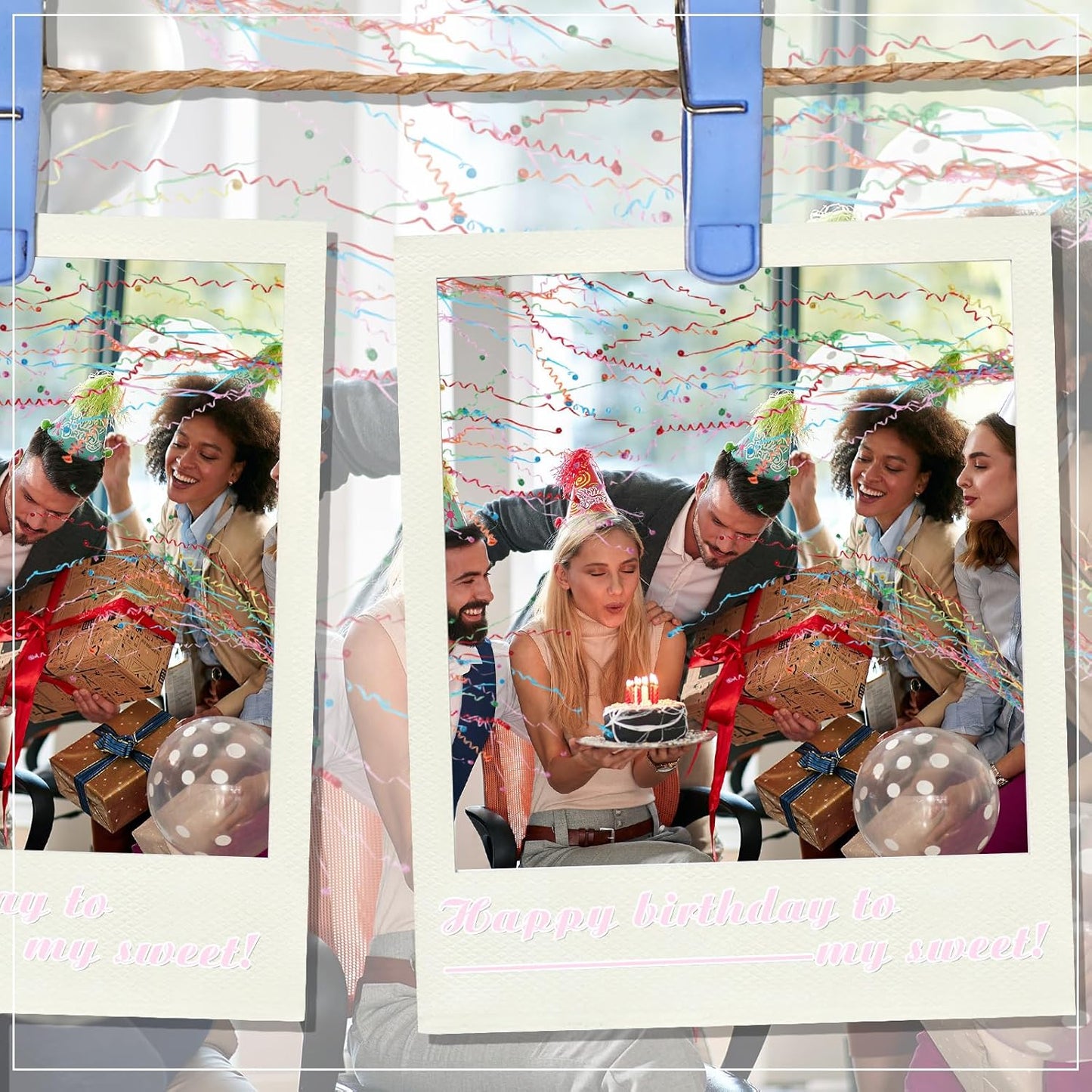 Civaner 30 Pack No Mess Streamers Poppers Confetti Hand Throw Streamers Paper Crackers for Wedding Engagement Party Celebrations New Years Opening Birthday Retirement Party Favors Decor