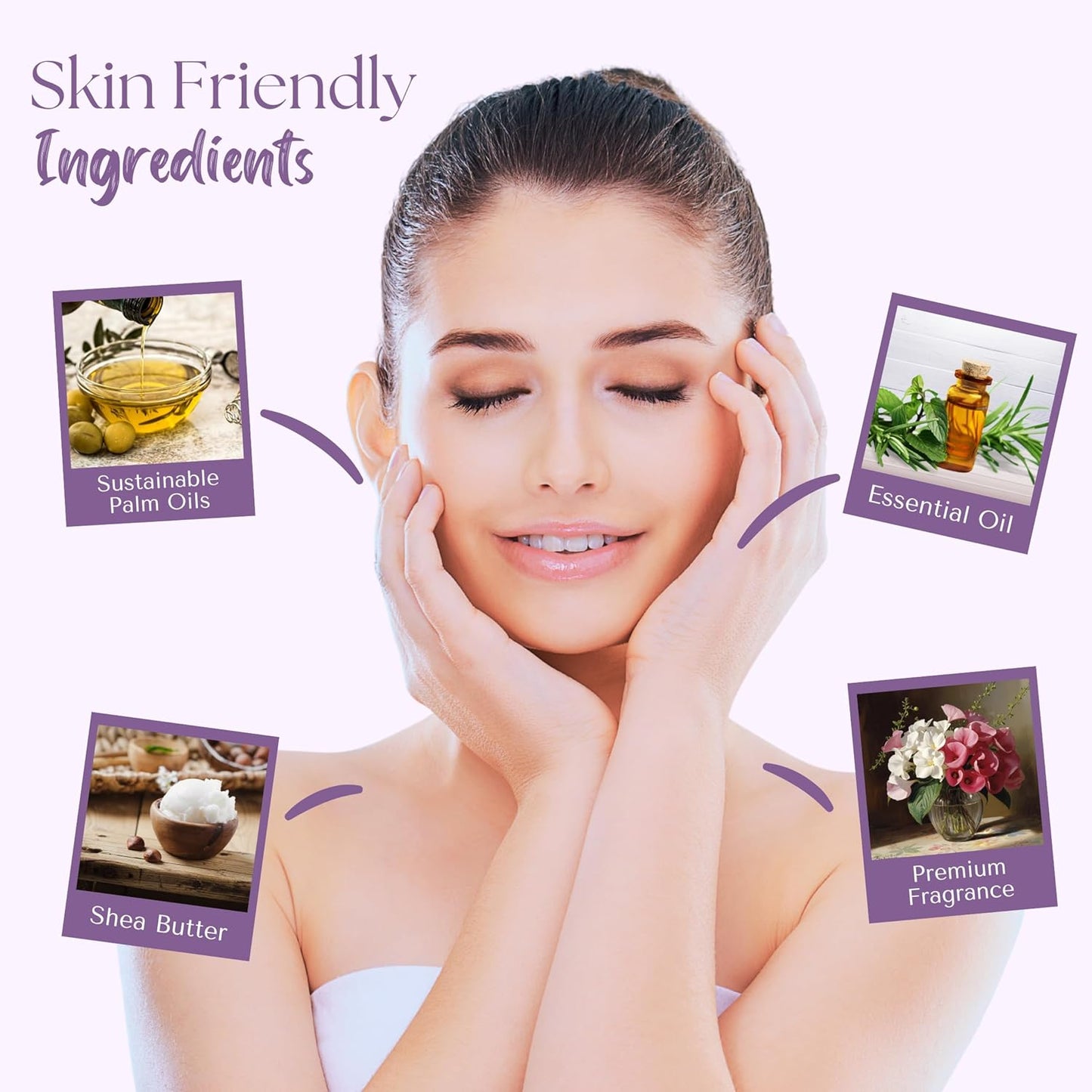 Wavertree & London Sweet Pea & Jasmine Scented Natural Soap (2 Bars), 7oz Moisturizing French Triple Milled Soap Bars enriched with shea butter - Pure Plant Based Bath & Body Bars for All Skin Types