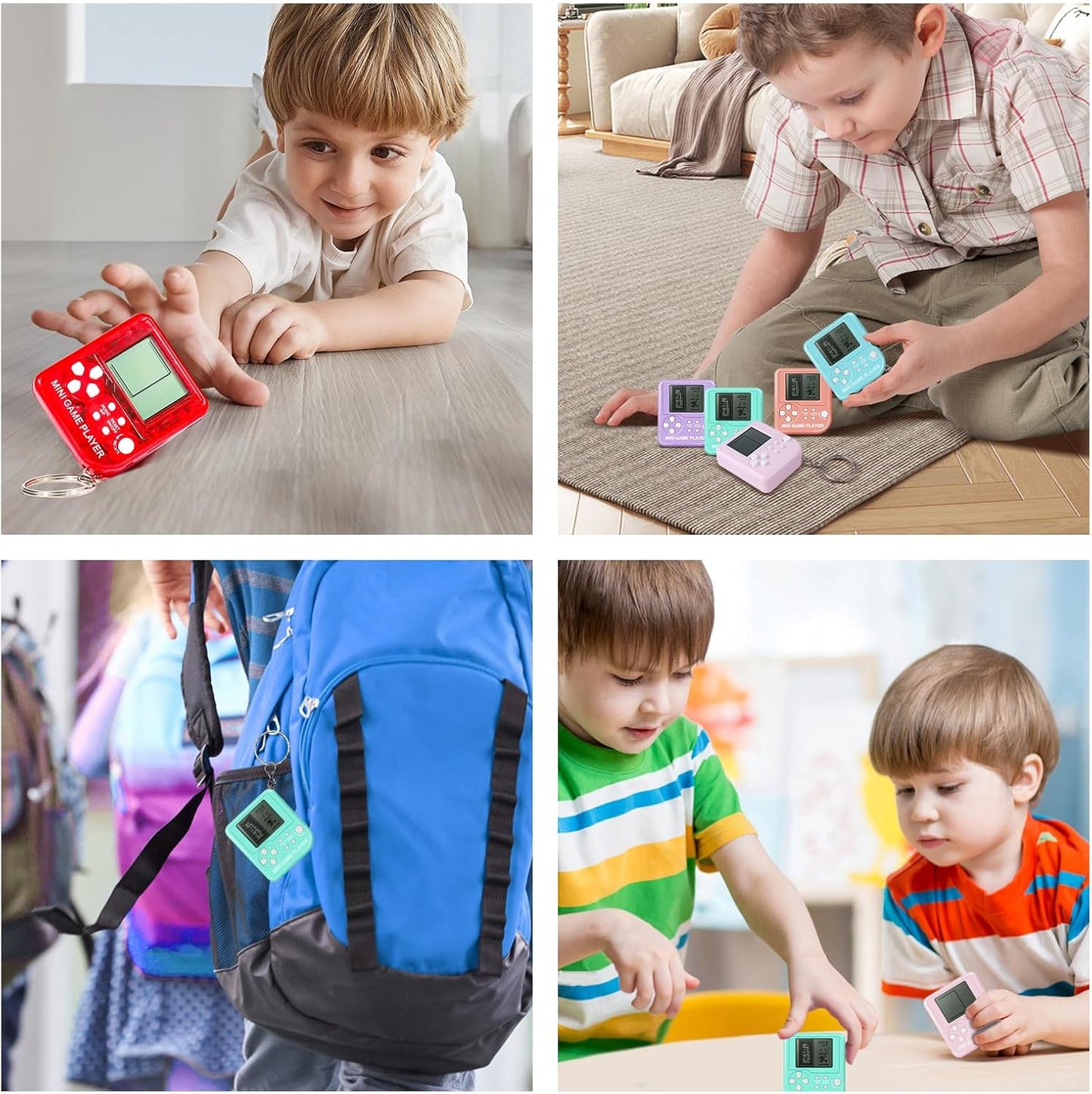 12Pcs Video Game Party Favors for Kids, Mini Game Keychain Arcade Party Favors Birthday Supplies Classroom Prizes for Boys and Girls