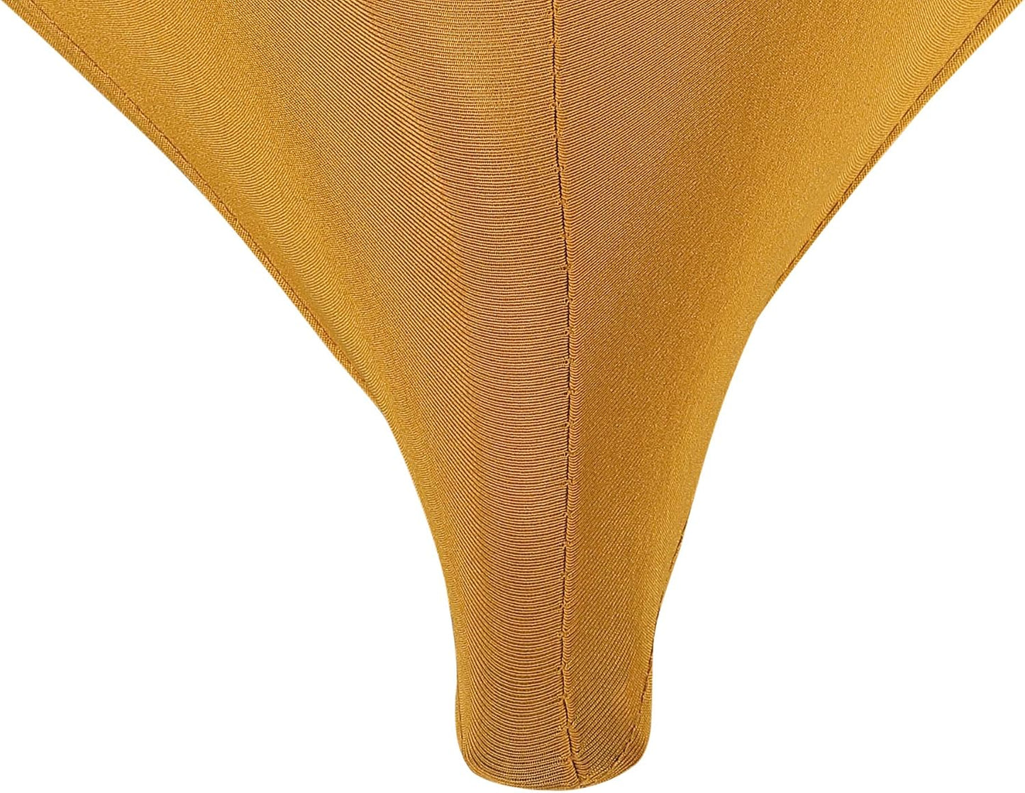 LZY Spandex Fitted Stretch Table Cover for 6 ft or 4ft or 8ft Folding Table, Rectangular Cocktail Tablecloth, Perfect for Party or Banquet