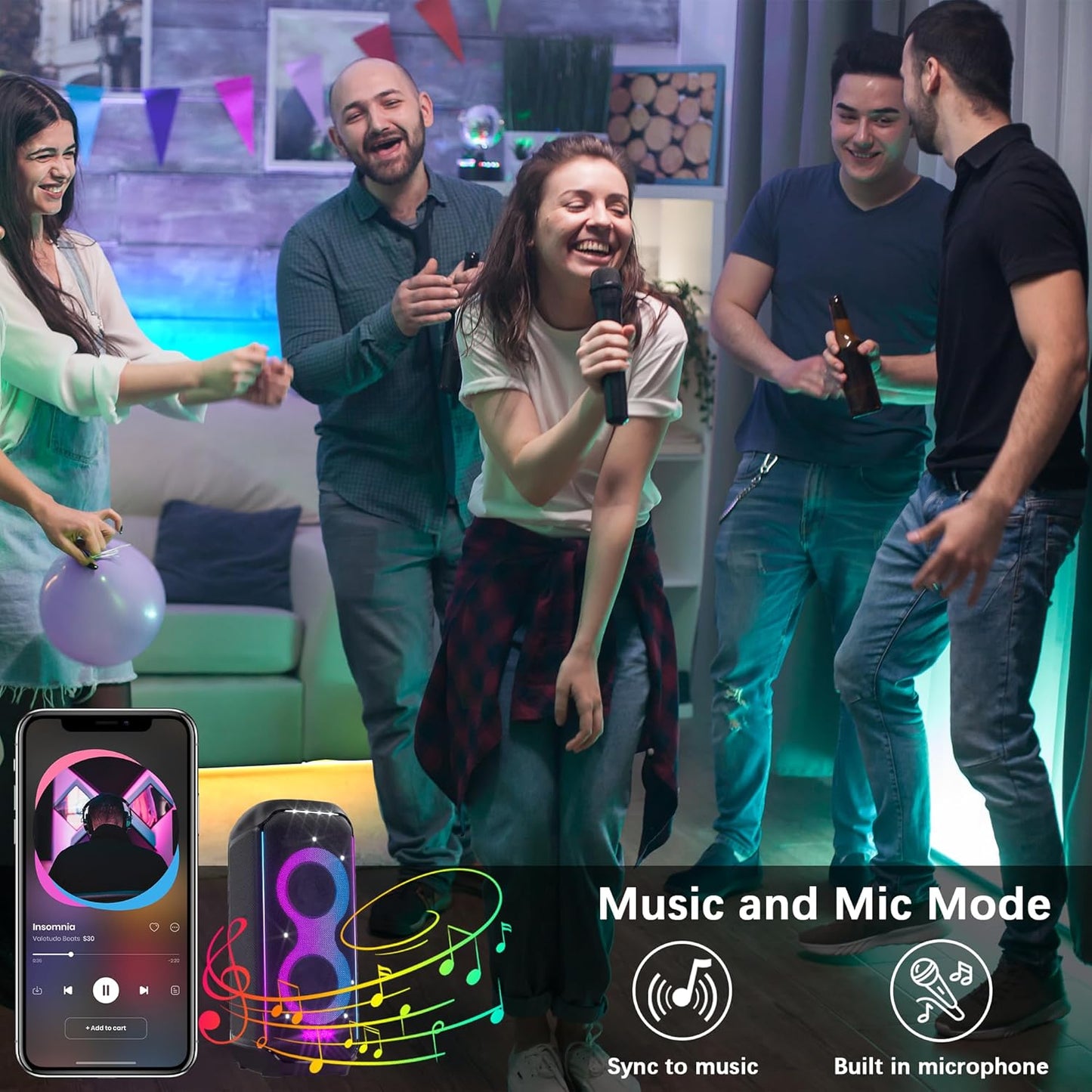 Cozylady 40Ft (20Ft *2 Rolls) RGB LED Neon Rope Lights for Bedroom, 12m LED Strip Lamp with Double Sided Adhesive Tape, App/Remote Control DIY Lights Decorate The Outdoor and Indoor of Your Home