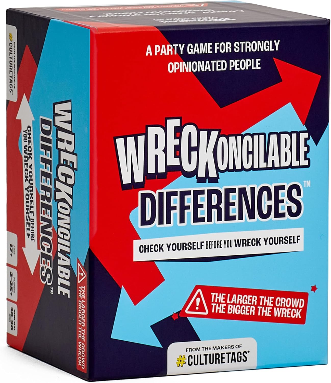 WRECKoncilable Differences – Party Game for Adults 17+ | Debate Card Games for Game Night, Kickbacks & Parties | Rock Paper Scissors Adult Game | 2-25+ Players