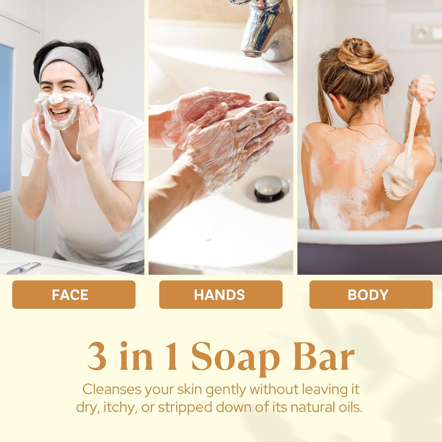 Wavertree & London Honey Almond Scented Natural Soap (2 Bars), 7oz Moisturizing French Triple Milled Soap Bars enriched with shea butter - Pure Plant Based Bath & Body Bars for All Skin Types