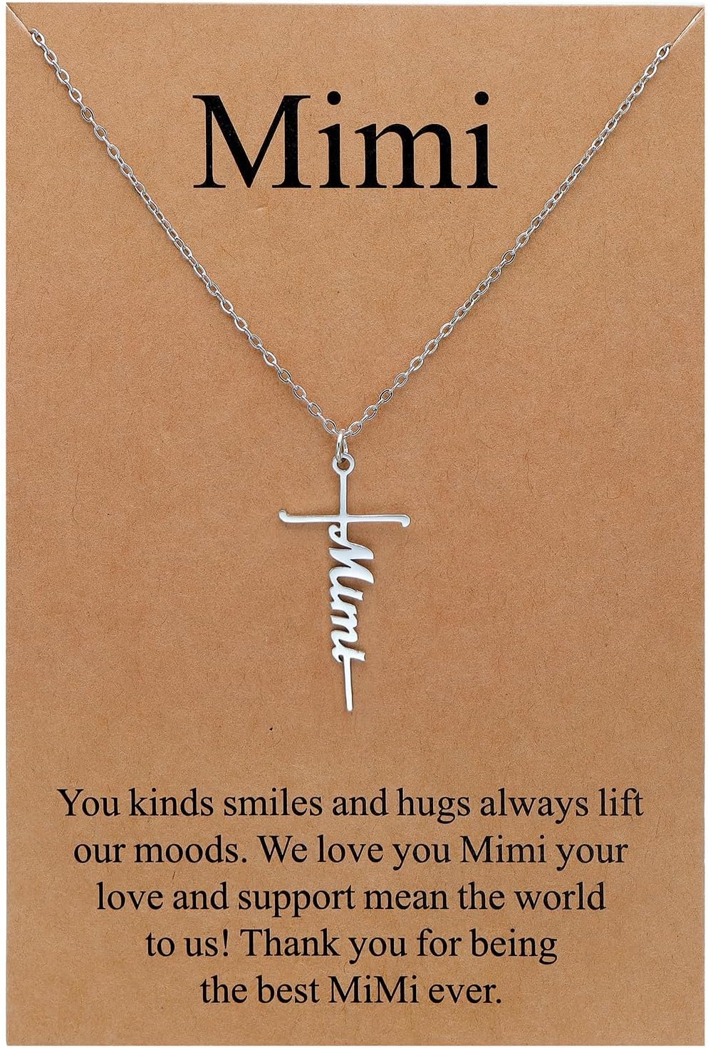 Lcherry Faith Cross Pendant Necklace for Women Religious Christian Jewelry Mother's Day Gifts for Women