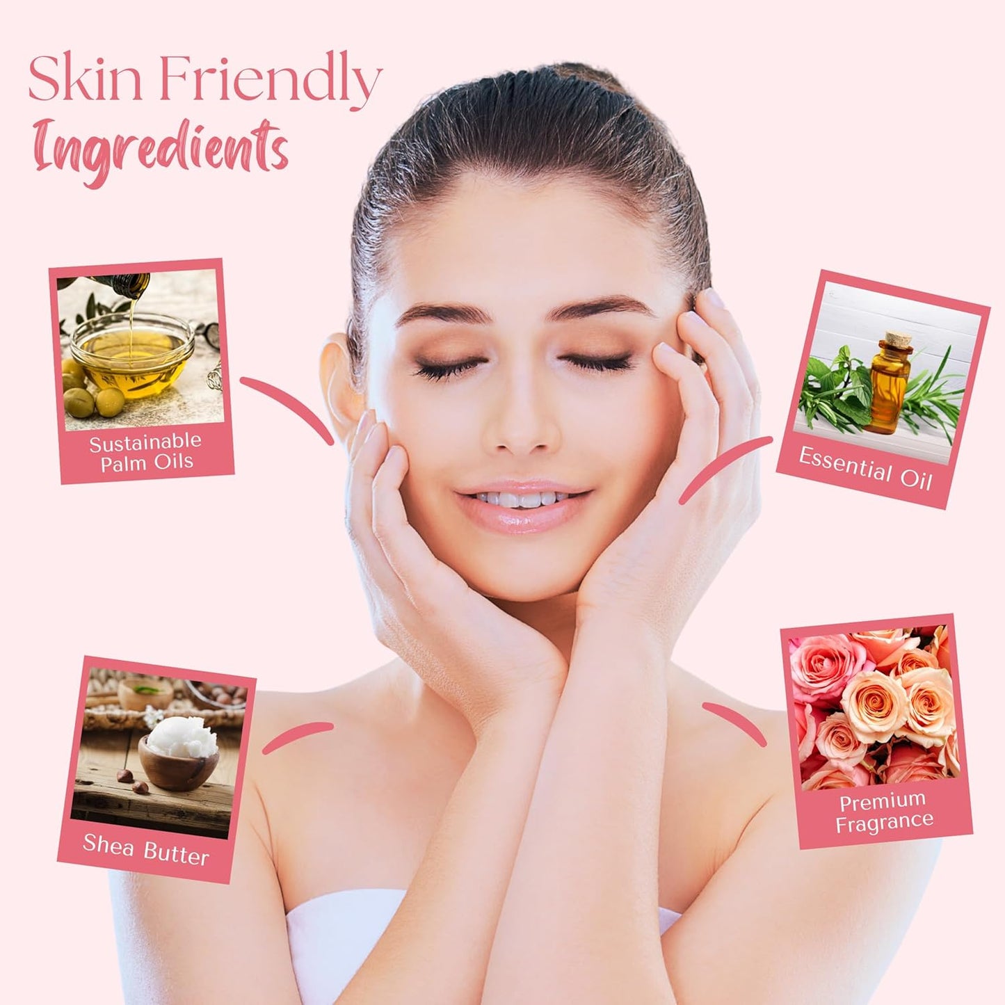 Wavertree & London Marakech Rose Scented Natural Soap Bars (2 Bars), 7oz Moisturizing French Triple Milled Soap enriched with shea butter - Plant Oil Bath & Body Soap Bars [100% Naturally derived]