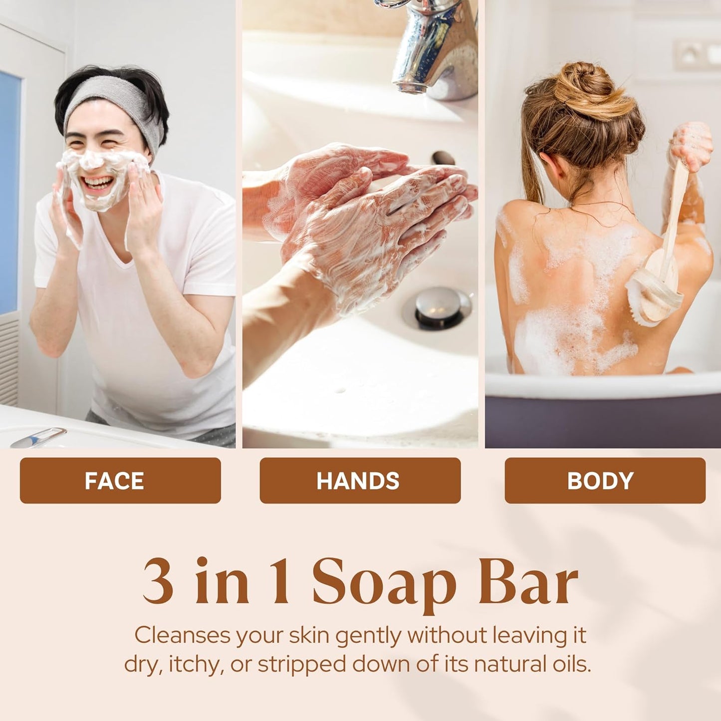 Wavertree & London Havana Scented Natural Soap (2 Bars), 7oz Moisturizing French Triple Milled Soap Bars enriched with shea butter - Pure Plant Based Bath & Body Bars for All Skin Types