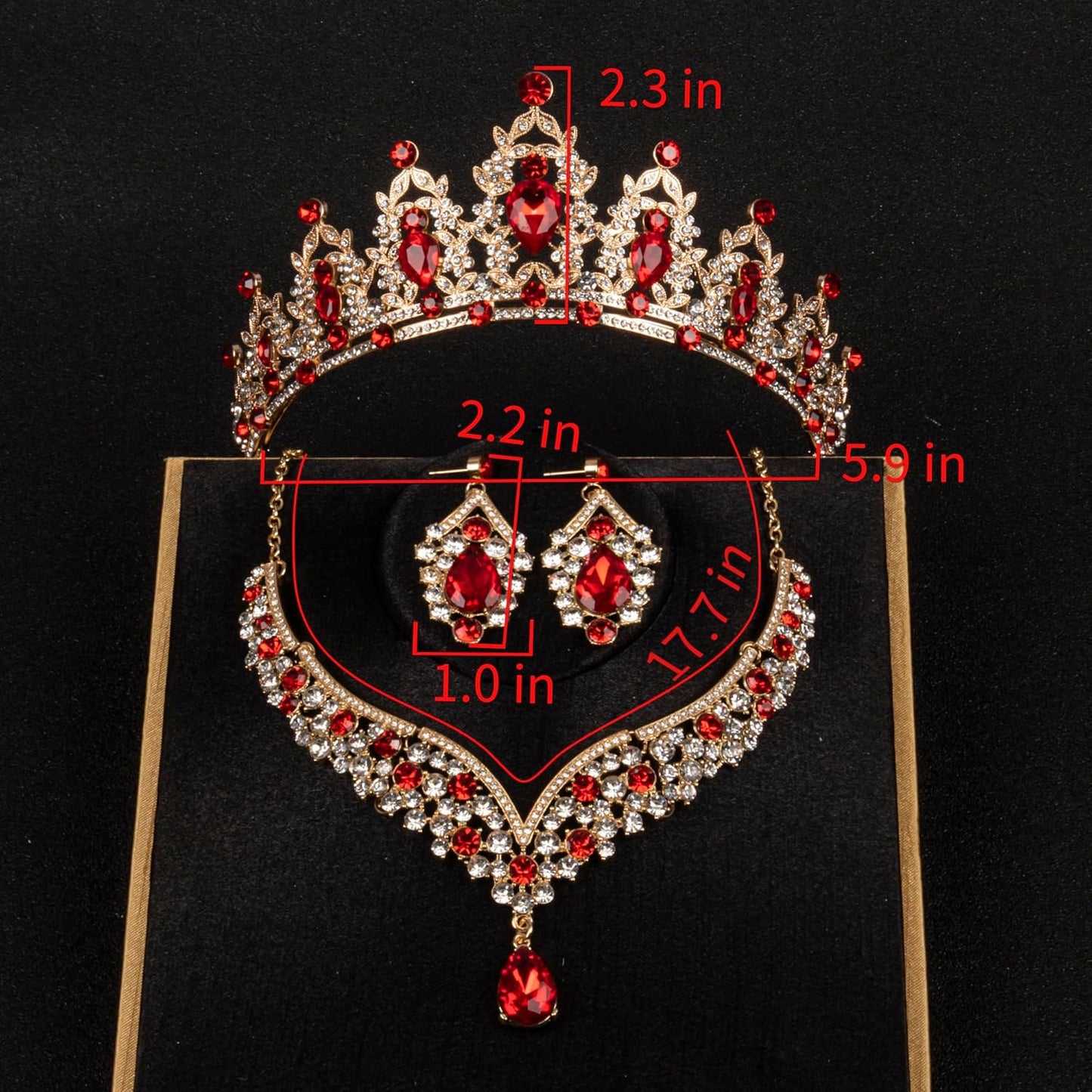Crowns and Tiaras jewelry sets for Wedding princess birthday party Halloween Prom Pageant Jewelry for Women Crystal Bridal Jewelry Set for women