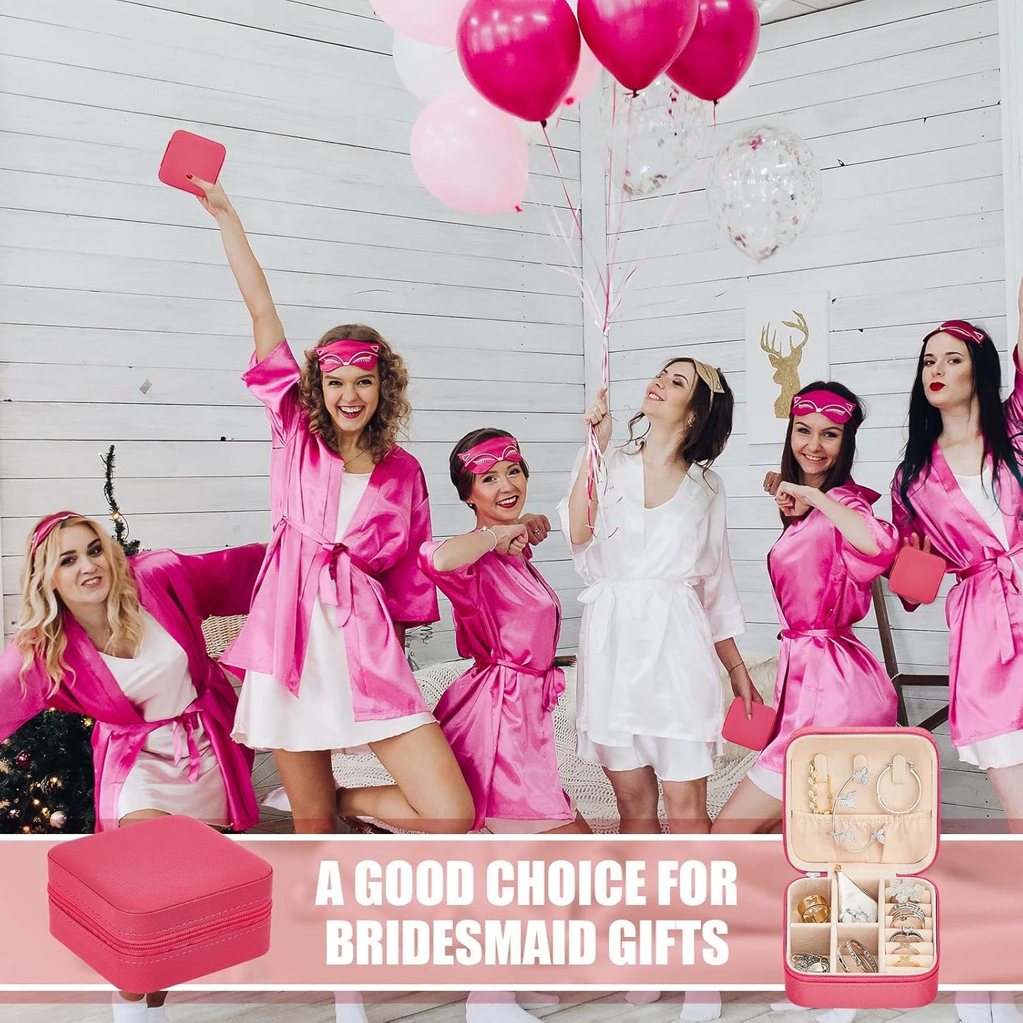 Taiyin 12 Pcs Travel Jewelry Case Bridesmaid Gift Boxes Bulk Travel Jewelry Case Small Jewels Organizer Mini Accessories Ornaments Storage for Women Girls Wedding Bridesmaids Gifts