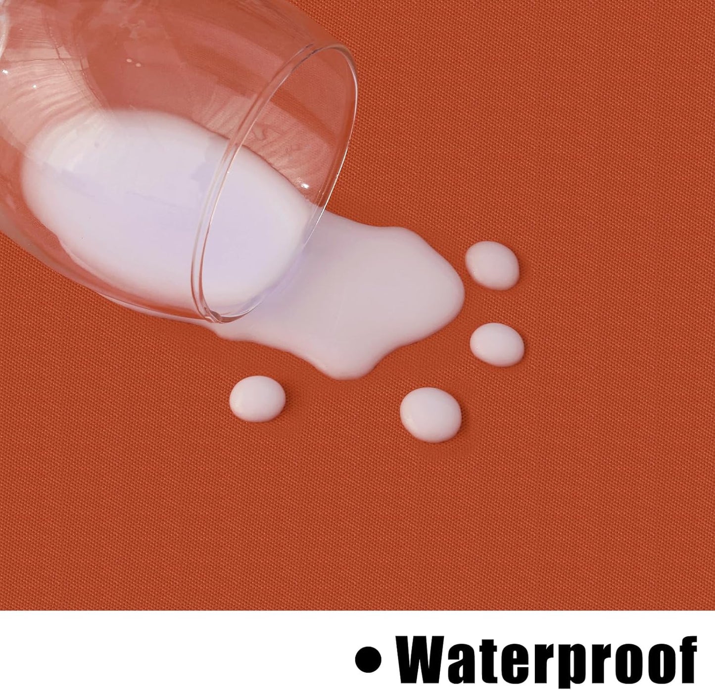 homing Rectangle Vinyl Tablecloth, Waterproof Spillproof Plastic Flannel Backed Table Cloth, Wipe Clean Table Cover for Dining, Buffet Parties and Camping (Rust, 60" x 84")