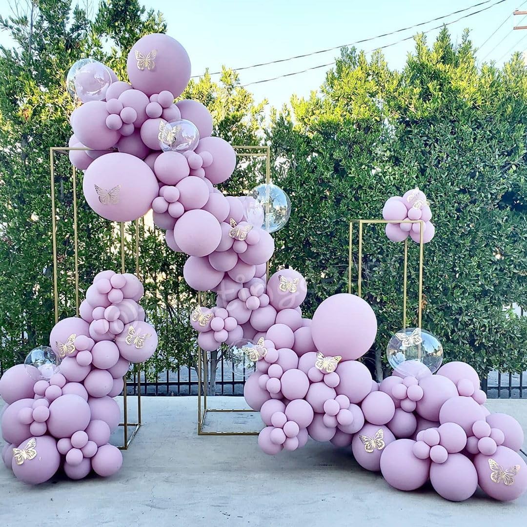 Purple Balloons 125 pcs Lavender Balloons Light Purple Balloon Different Sizes of 18 12 10 5 Inch Pastel Purple Balloon Arch Kit Balloon Garland for Birthday Party Baby Shower Wedding