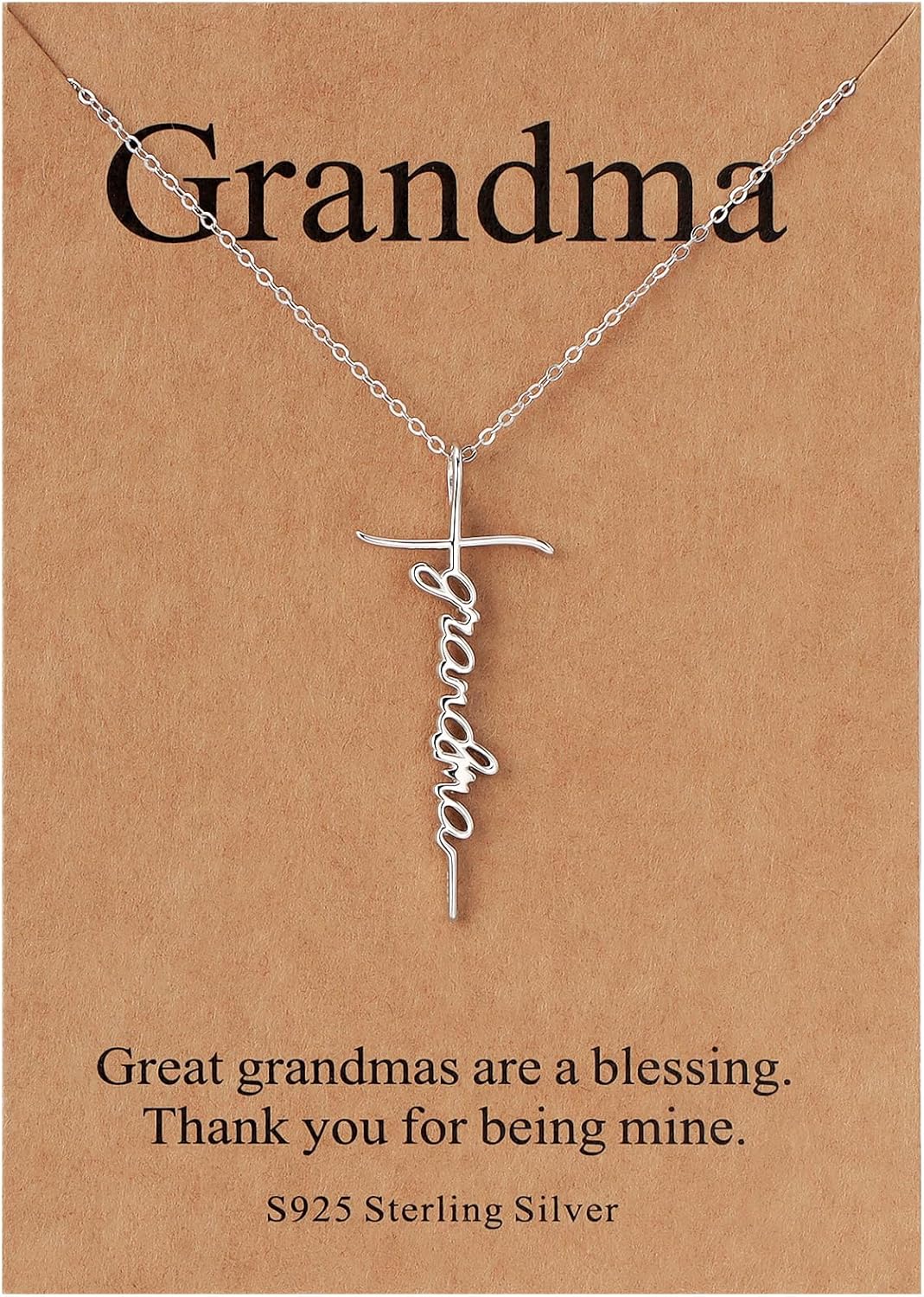 Lcherry Faith Cross Pendant Necklace for Women Religious Christian Jewelry Mother's Day Gifts for Women