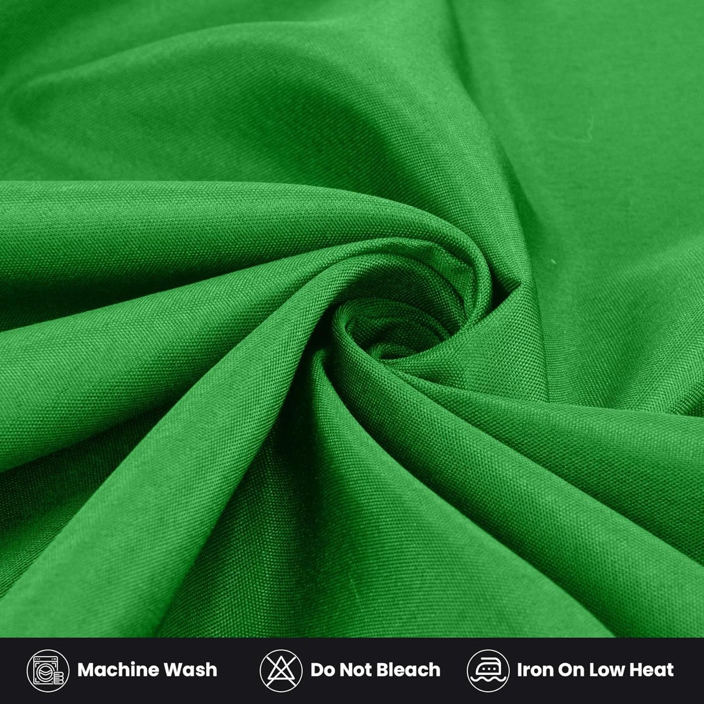 Ascoza 2 Pack Fitted Tablecloth for 4 Foot Rectangle Tables 48 x 24 Inch Emerald Table Covers Water Resistant Polyester Table Cloth for Wedding, Parties,Display, Trade Show (Emerald)