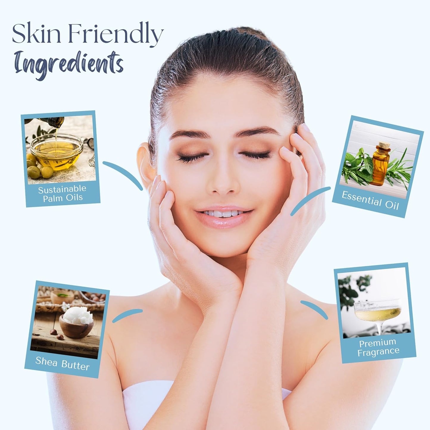 Wavertree & London Prosecco Scented Natural Soap (2 Bars), 7oz Moisturizing French Triple Milled Soap Bars enriched with shea butter - Pure Plant Based Bath & Body Bars for All Skin Types