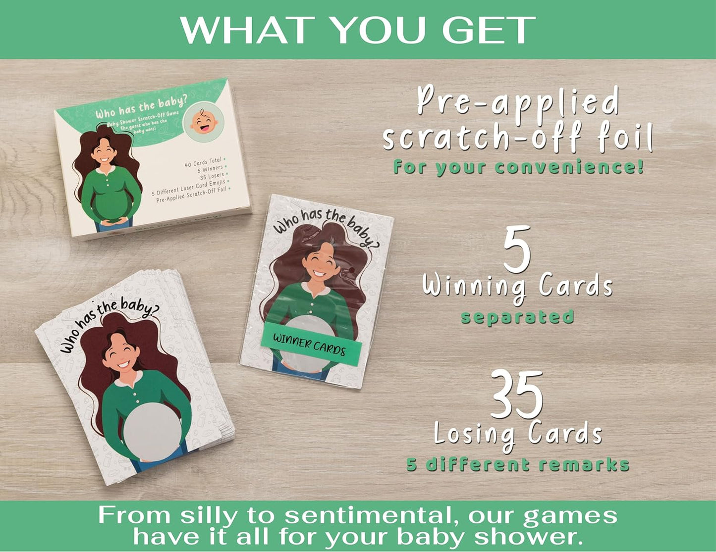 Party Hearty Baby Shower Games for Girl and Boy, 40 Emoji Scratch Off Lottery Tickets, Baby Games Ideas, Scratch Off Game